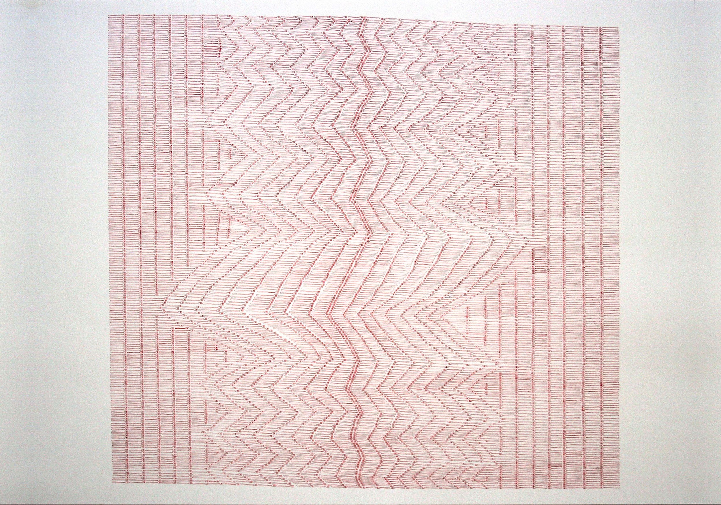 Opposing Lines (Tug Of War), (Pen and Ink drawing, 65cm x 50cm, 2014).