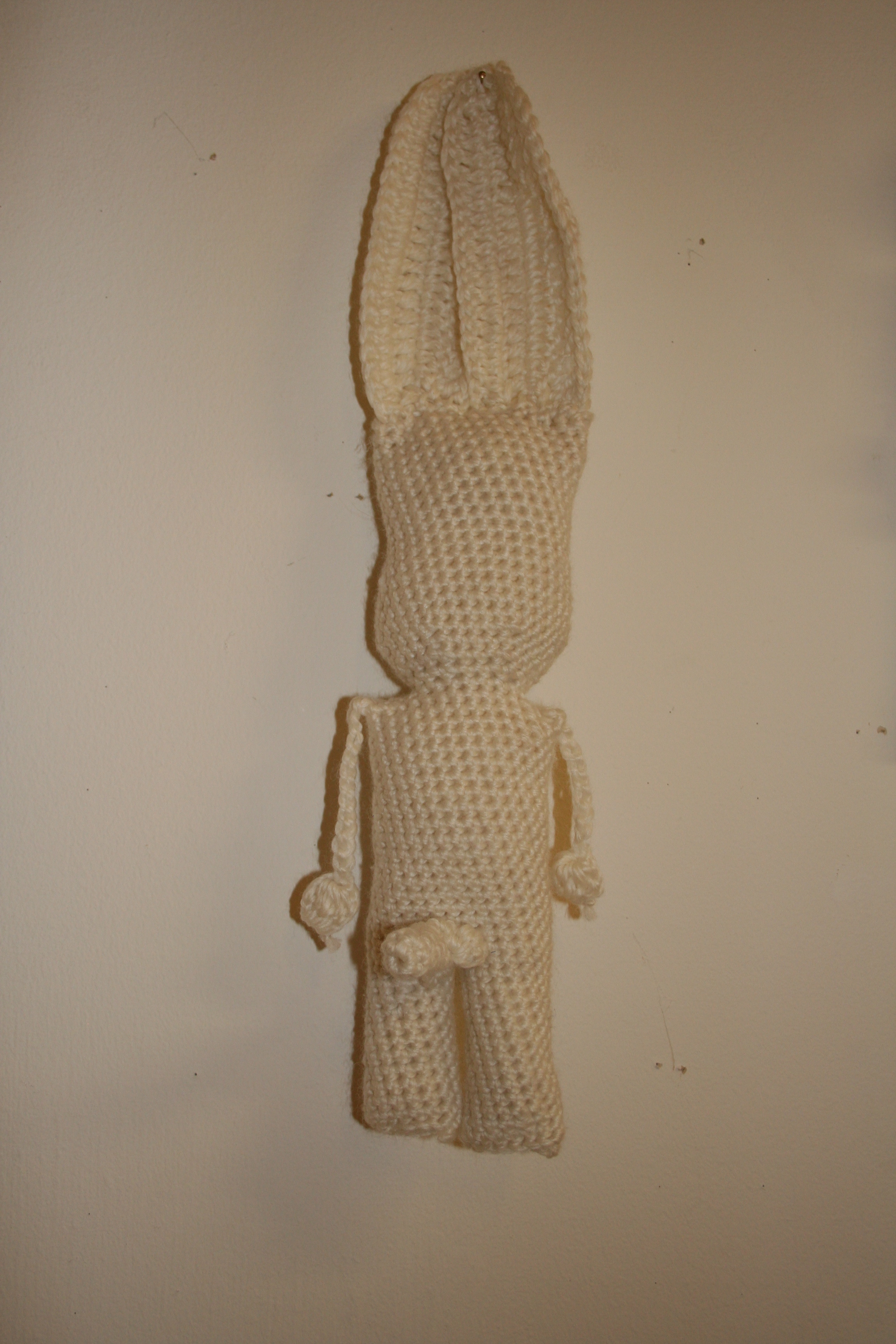 Hugh Heffner, (crochet, 20cm x 8cm, 2006).