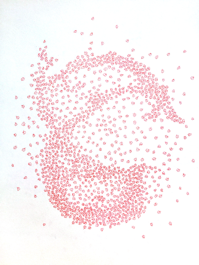 Hiroko 2 (pen on paper, A3, 2016).