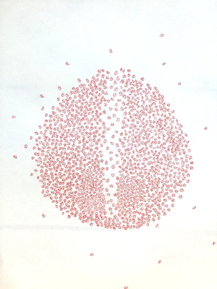 Hiroko 1 (pen on paper, A3, 2016).