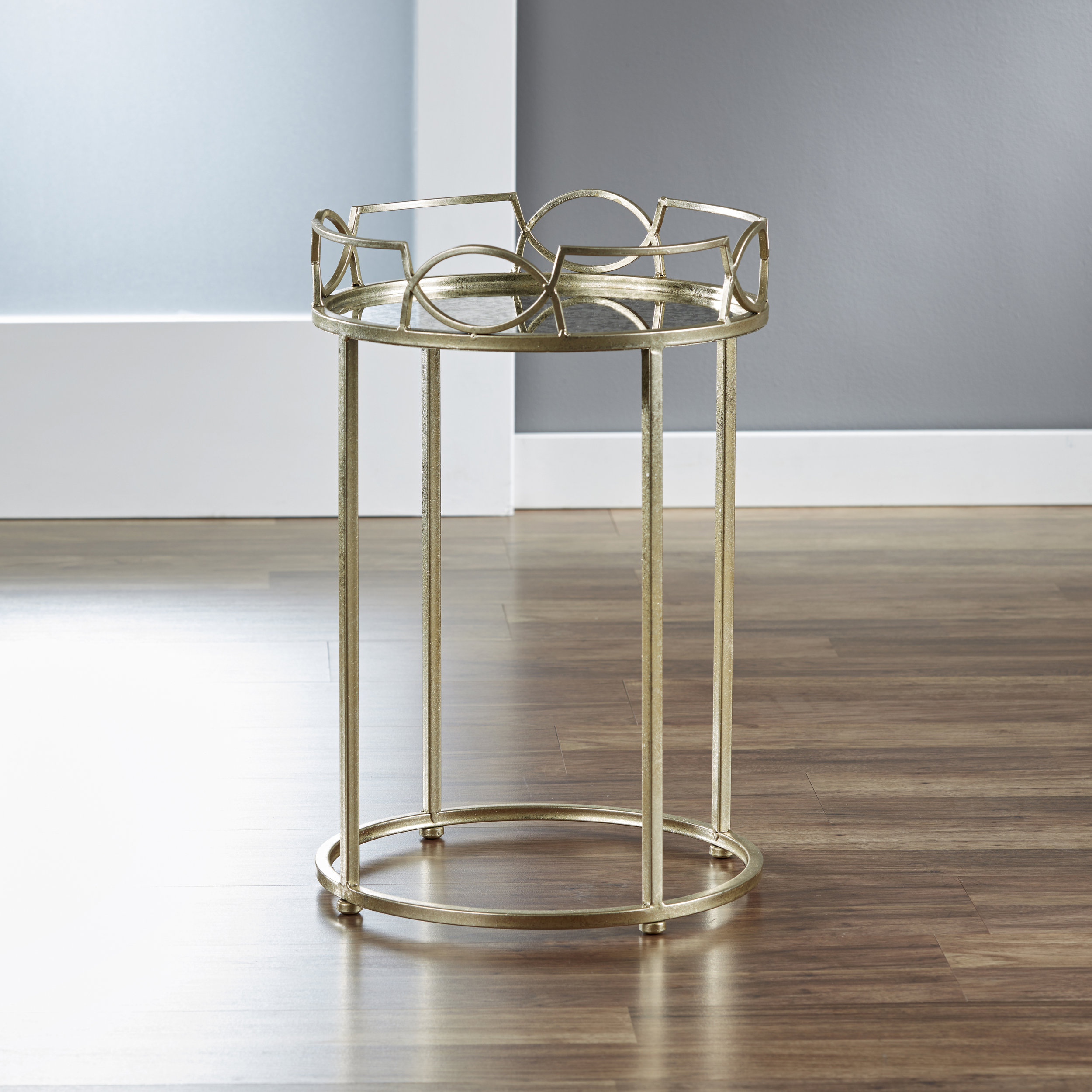 InnerSpace Luxury Products Quatrefoil Tray Side Table BTSKD7