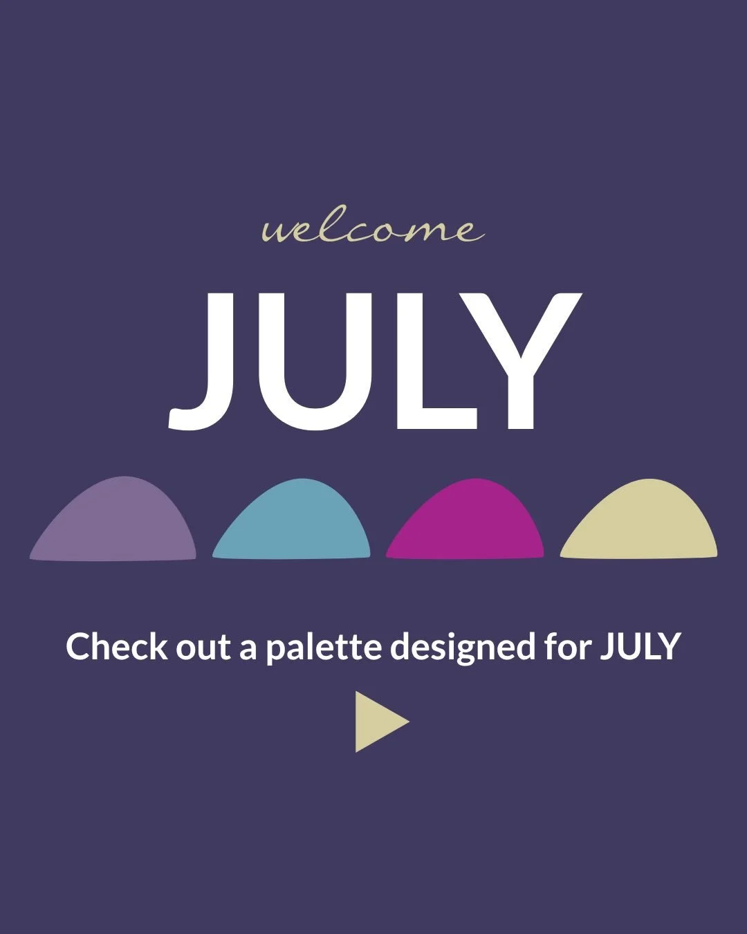 ☀️ Welcome, July!

If July were a brand, it wouldn&rsquo;t be loud...
It would be vibrant, welcoming, and built for connection.

This month&rsquo;s palette is inspired by everything July represents:  ✨ Long summer evenings  ✨ Time with family and fri