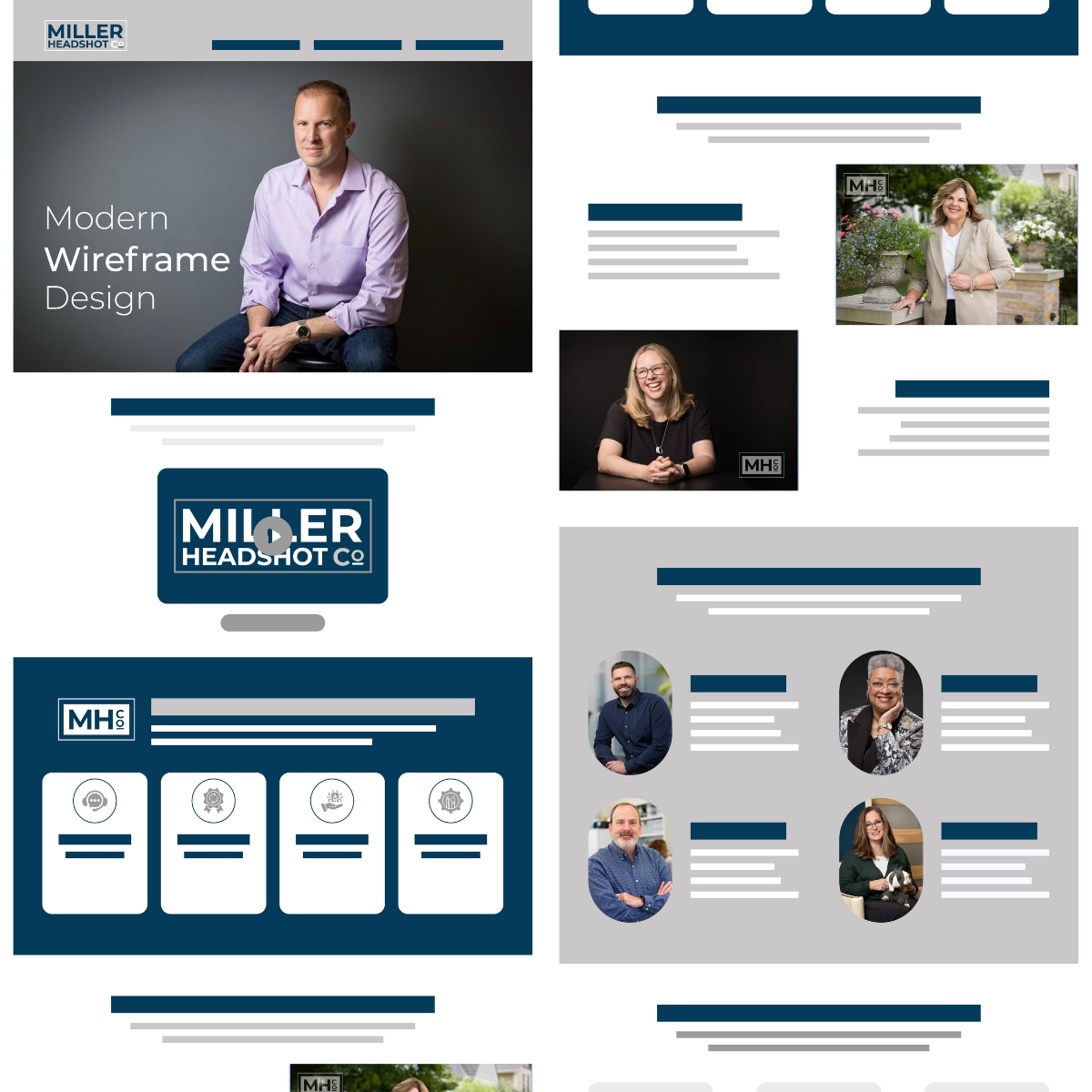 A website concept - so that while we are building this out, she could see how it would translate.