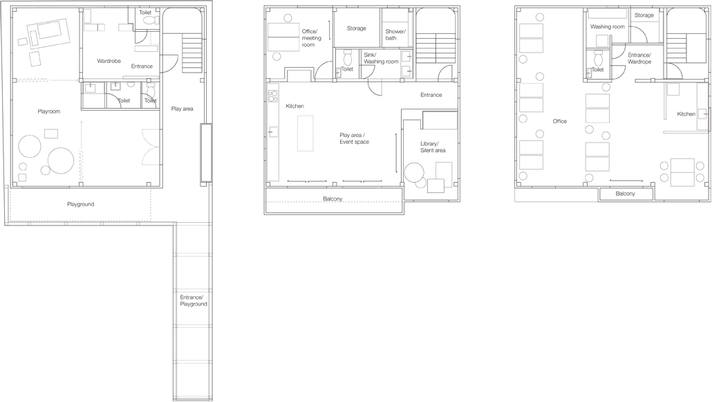 Floor plans. Hokuou - Architecture & Design.
