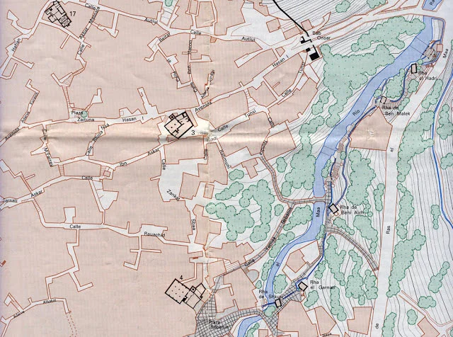  Zona de los Molinos de Raas el Maa. Plano de Carlos Sánchez Gómez. 