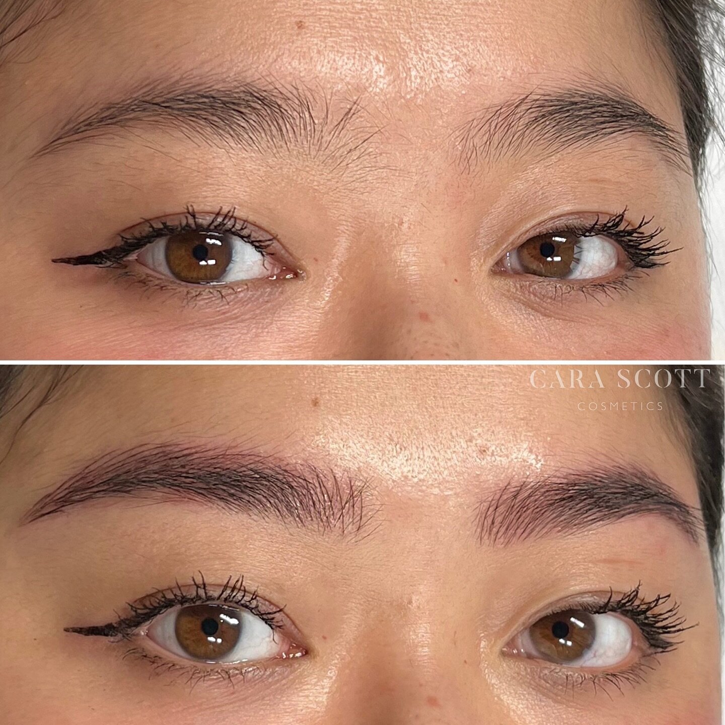 Always following the natural hair flow to create fuller and more defined brows with Micoblading 🤍