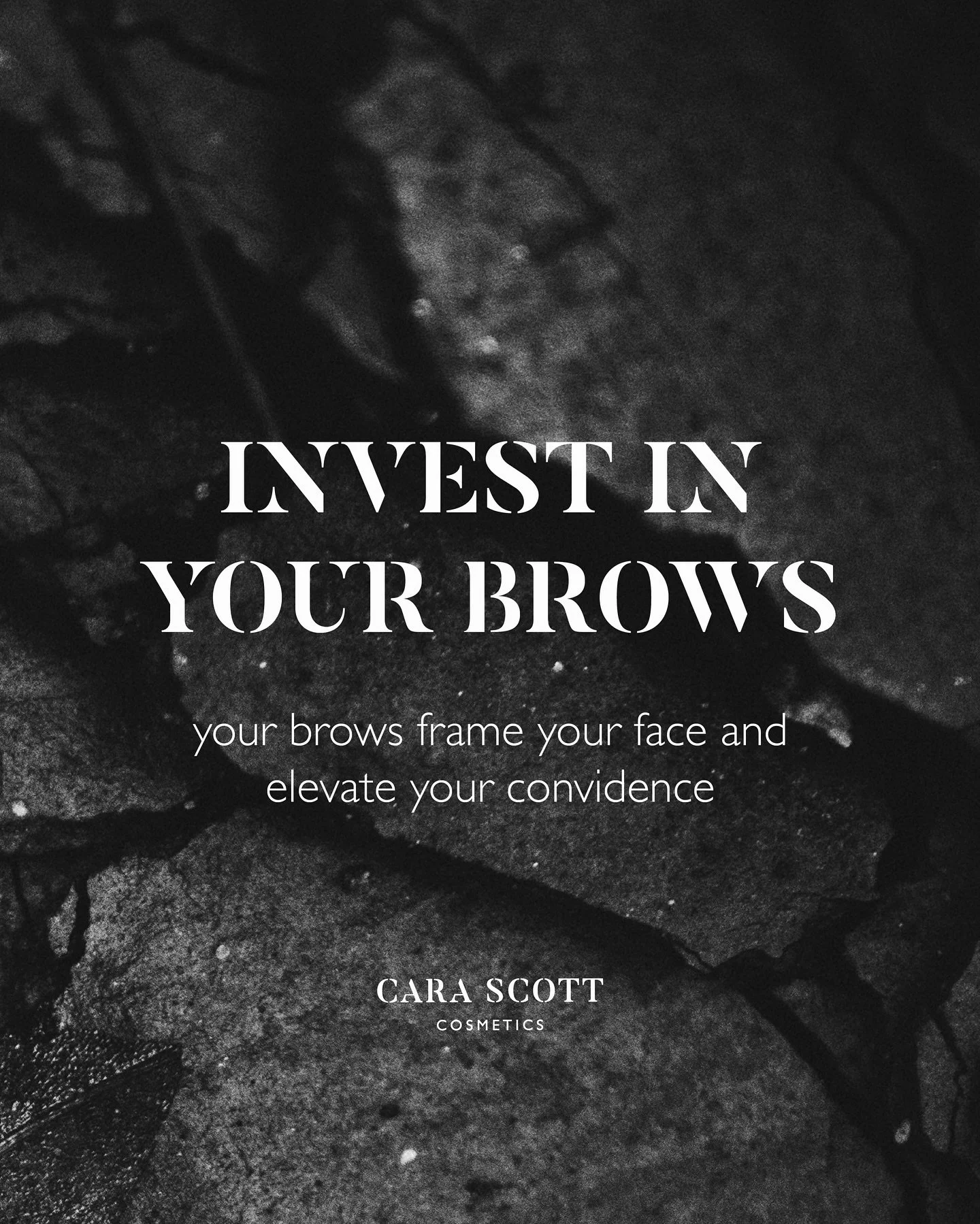 Invest in your brows. Your brows frame your face and elevate your confidence ⚡️