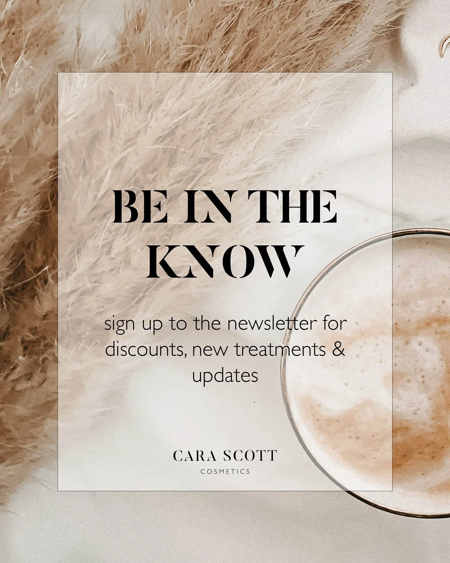 Want to be the first to hear about important updates, discounts, new treatments and more? Subscribe to the newsletter via the website sign up, link in bio ✨
