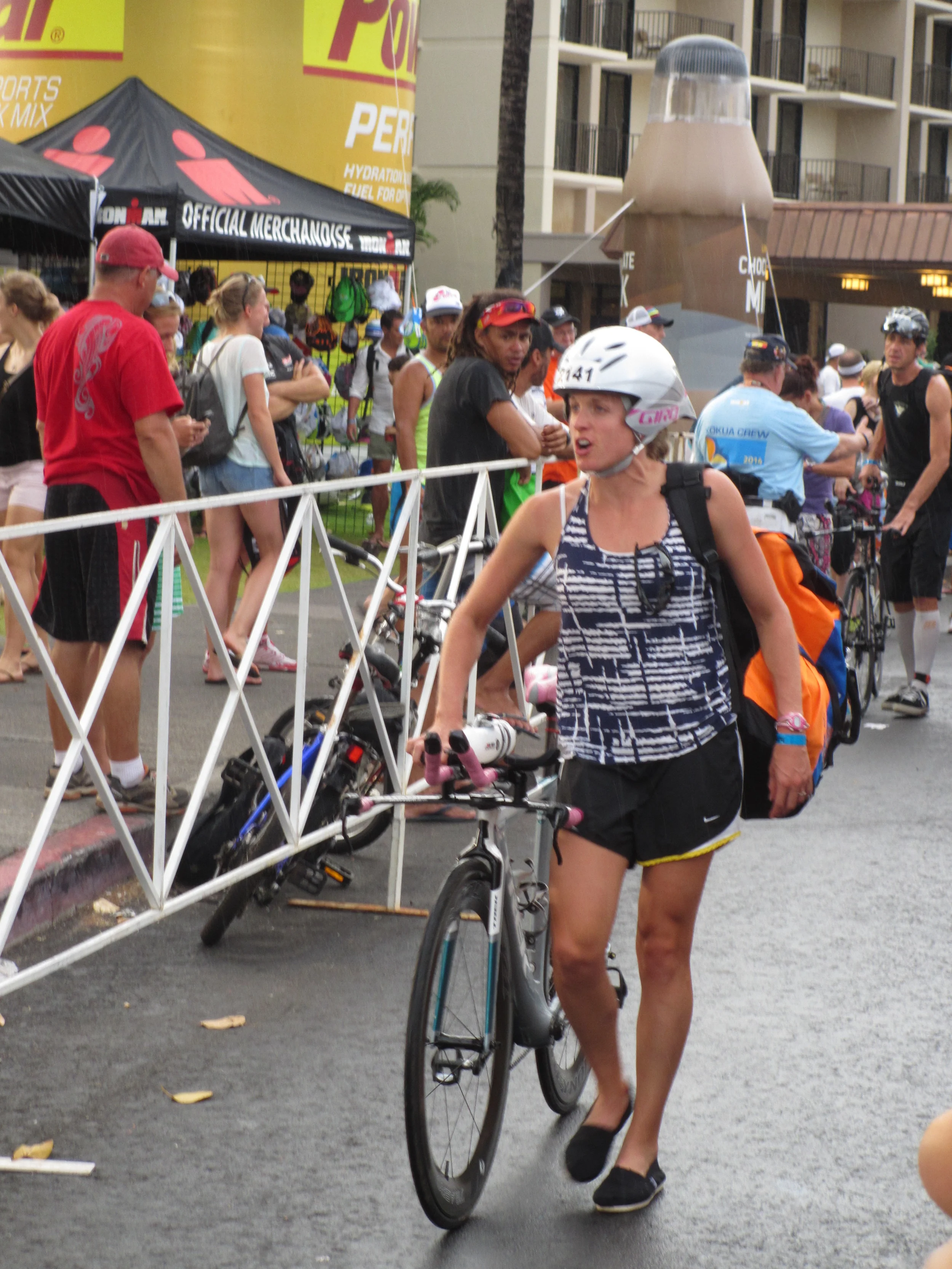 The Red Carpet of Triathlon. Compression and Aero Helmets instead of black dresses and high heels. 