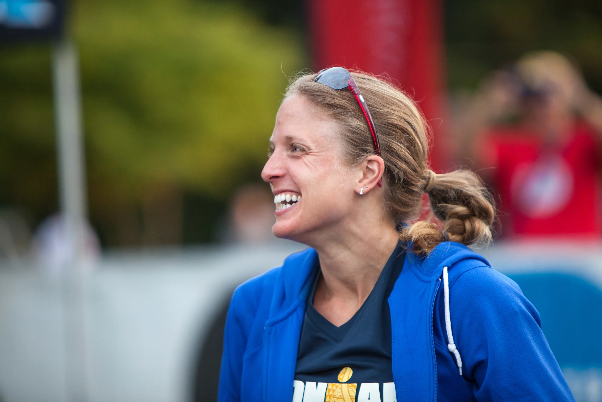 Socializing in transition. Photo credit: Revolution3 Triathlon