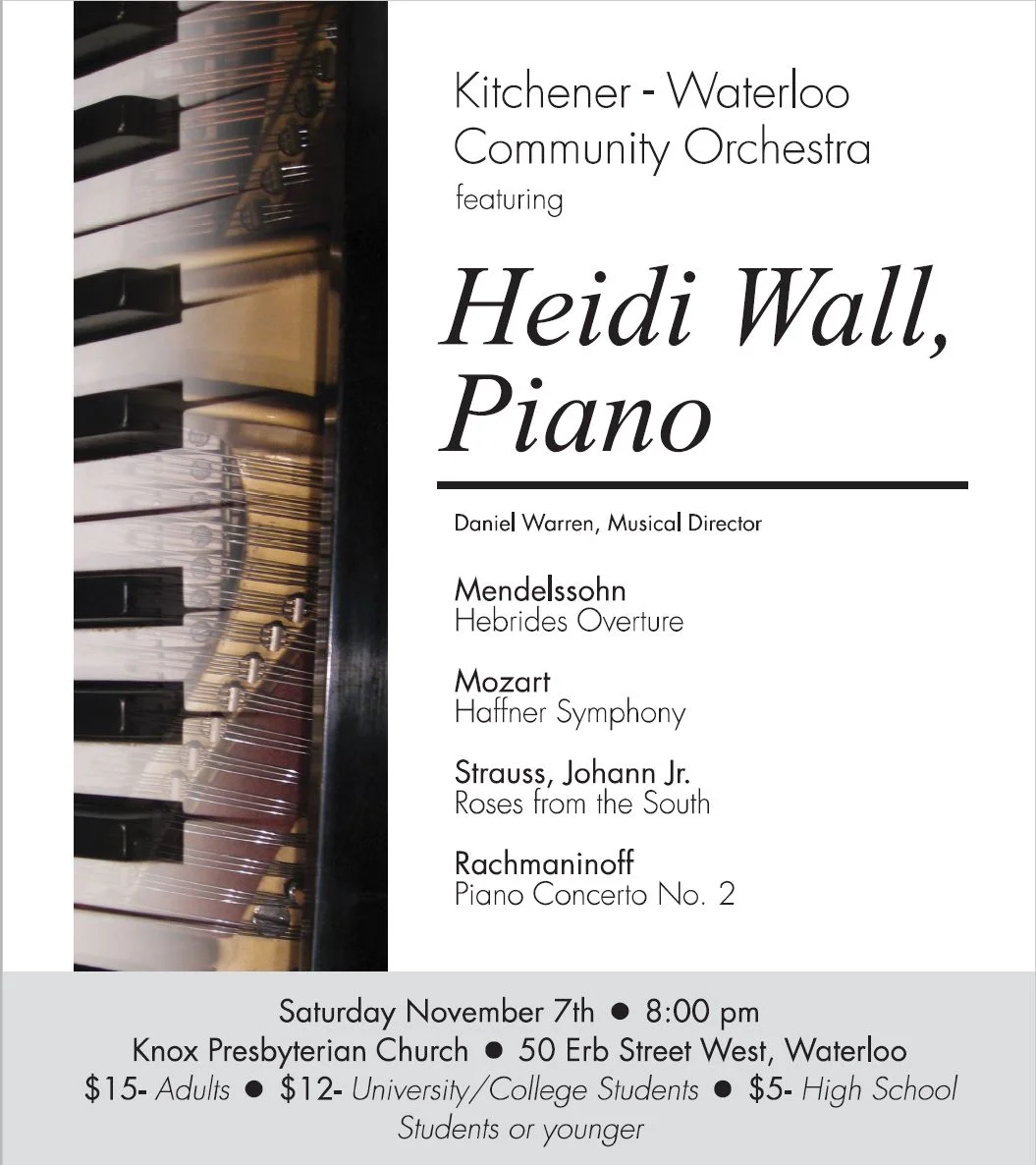 Past Concerts — KitchenerWaterloo Community Orchestra