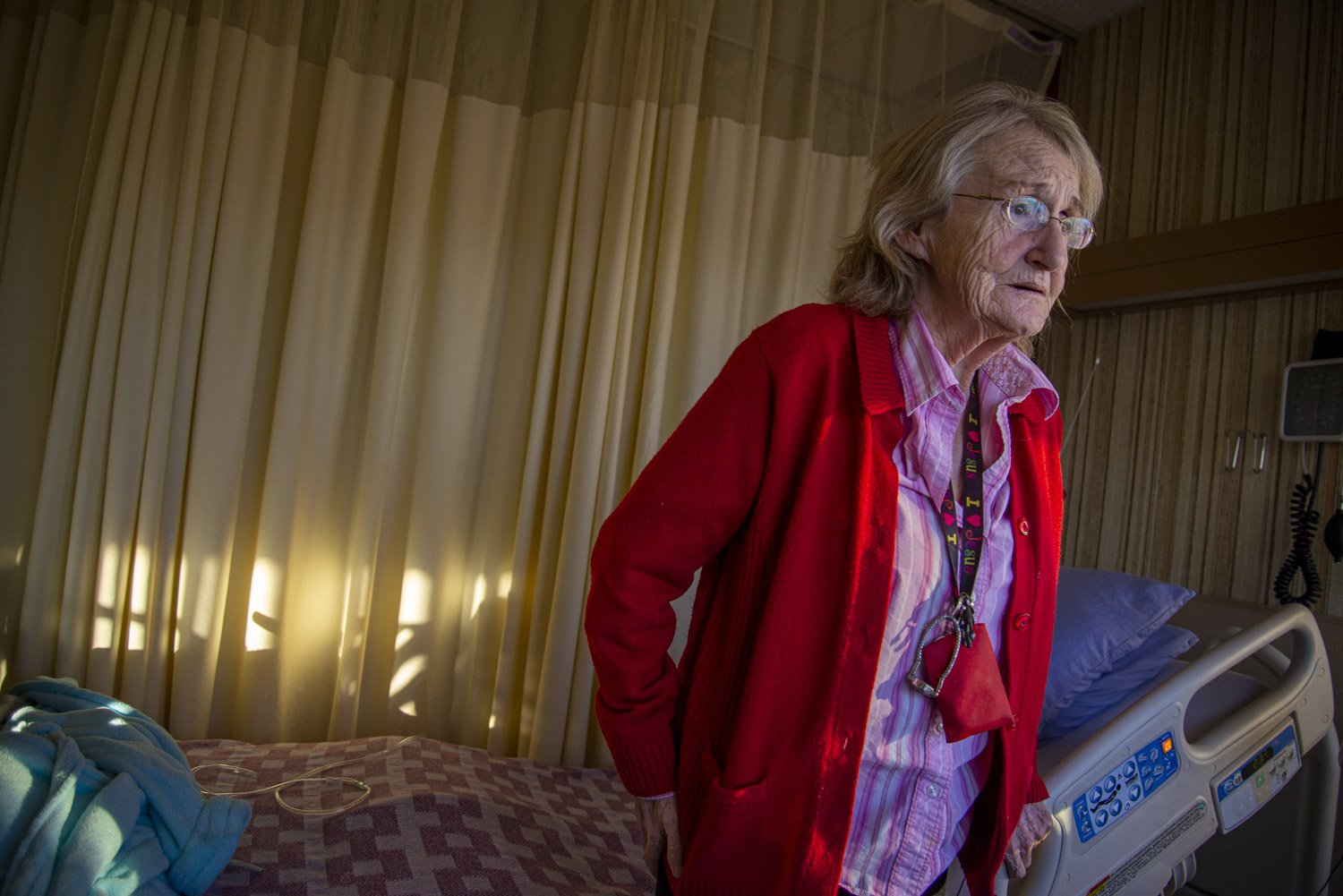 Effie, 68, has been homeless and living at the hospital in Grande Prairie for several months now. Her doctor keeps a close eye on her health and keep monitoring a recurring pneumonia. Her belongings are in storage and she is unsure as to where she w
