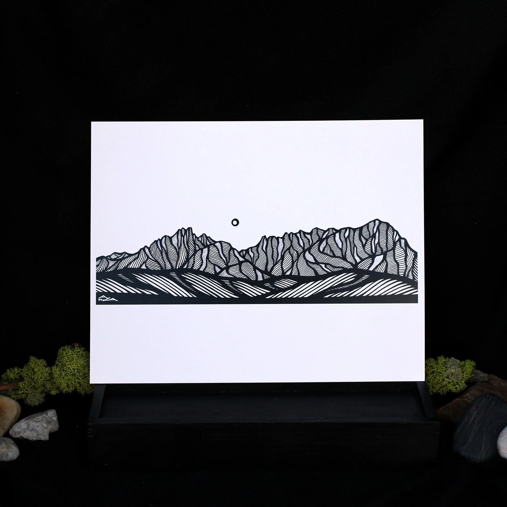 "Inspired By The Sawtooth Range, ID" - Mountain Art Print