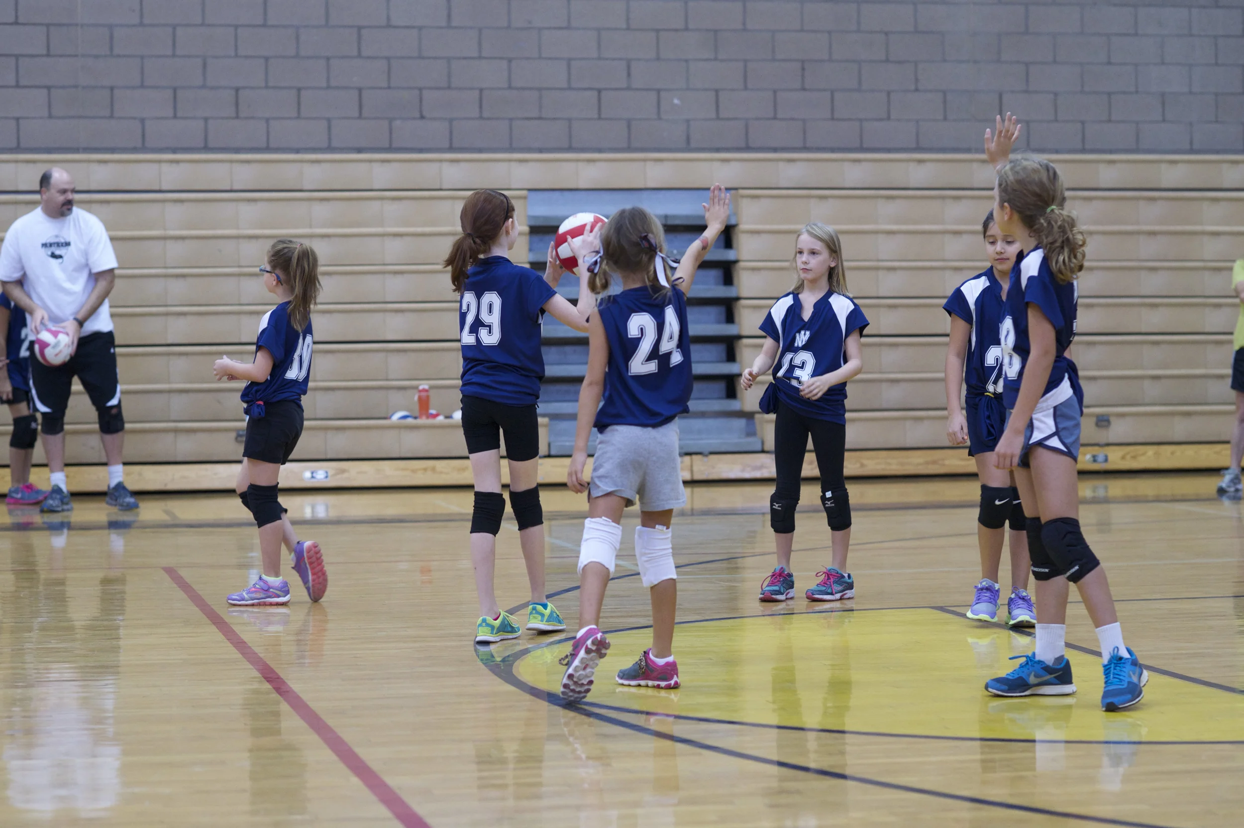 I love it, if the girls aren't close enough to give their teammate a high five they send an air high five. 