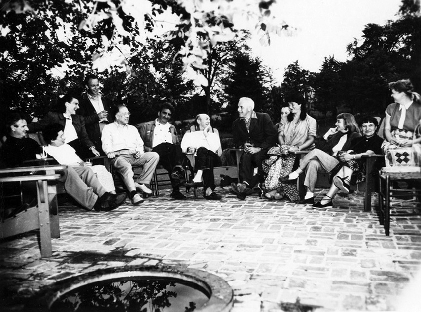 Red Farm patio, 1950