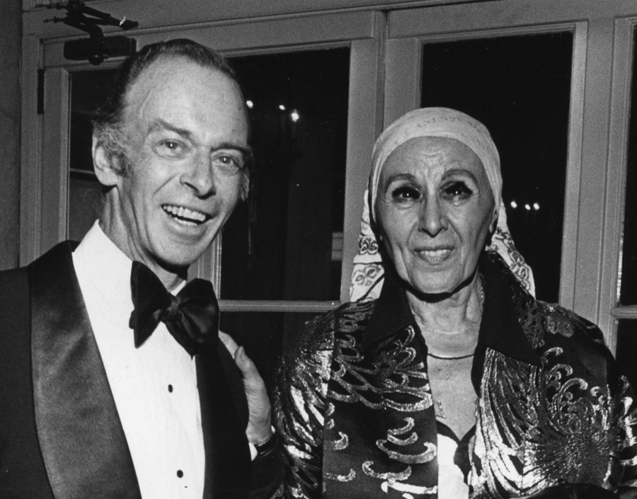 Willard Cummings with Louise Nevelson at the Awards Dinner, 1975