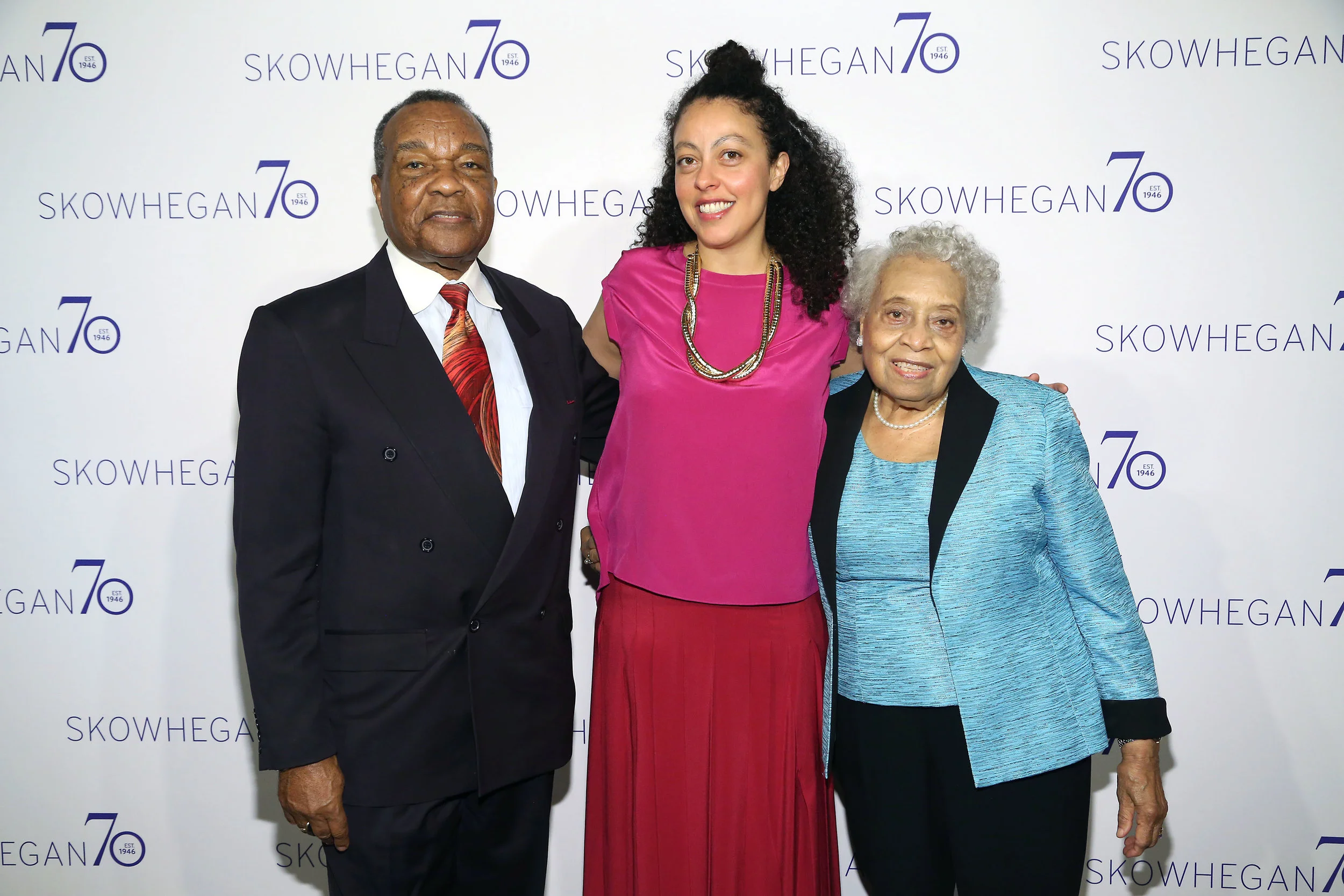 David Driskell, Sarah Workneh, Thelma Driskell==
Skowhegan 70th Anniversary Celebration & 2016 Awards Dinner==
The Plaza, NYC==
April 26, 2016==
©Patrick McMullan==
Photo: Sylvain Gaboury/PMC==
==