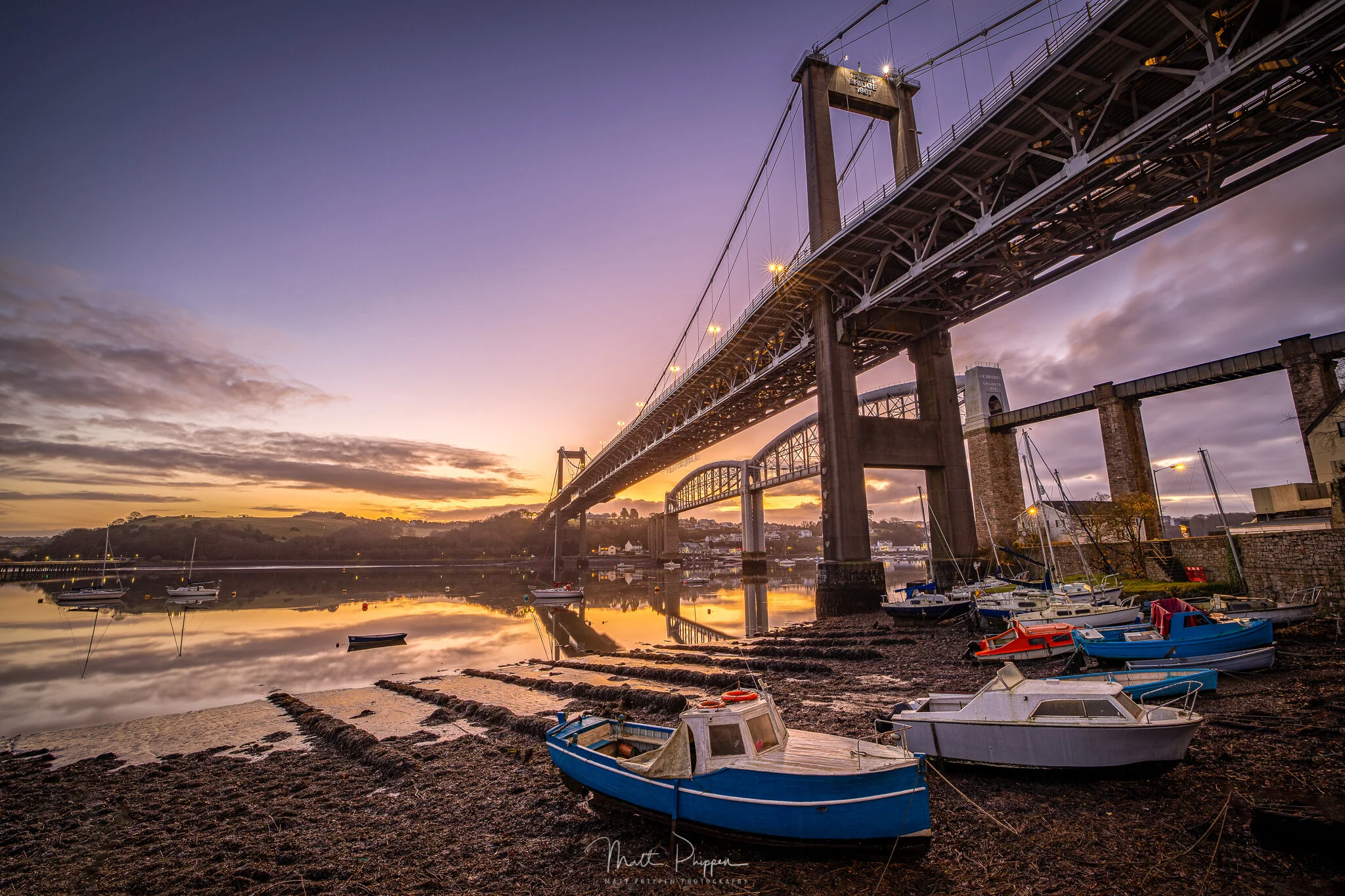 Tamar Bridge, Cornwall, UK