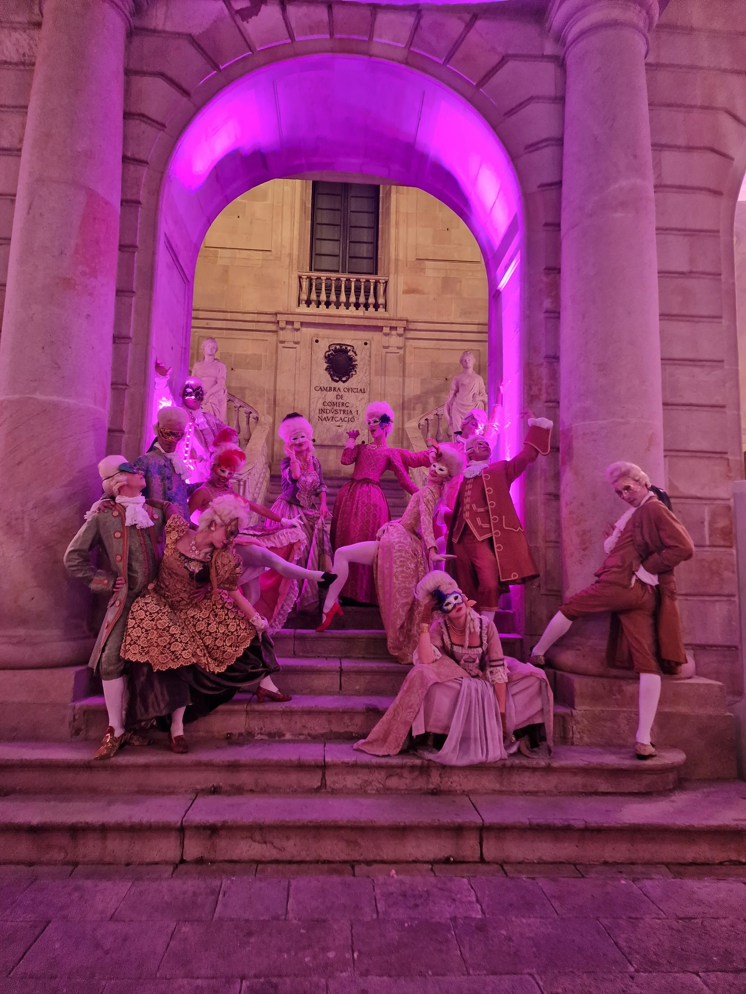 Masquerade Party at La LLotja. 