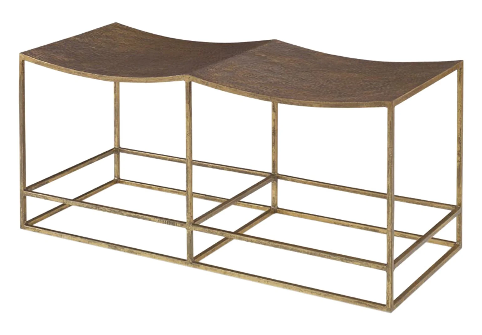 KNOF-hammered metal bench