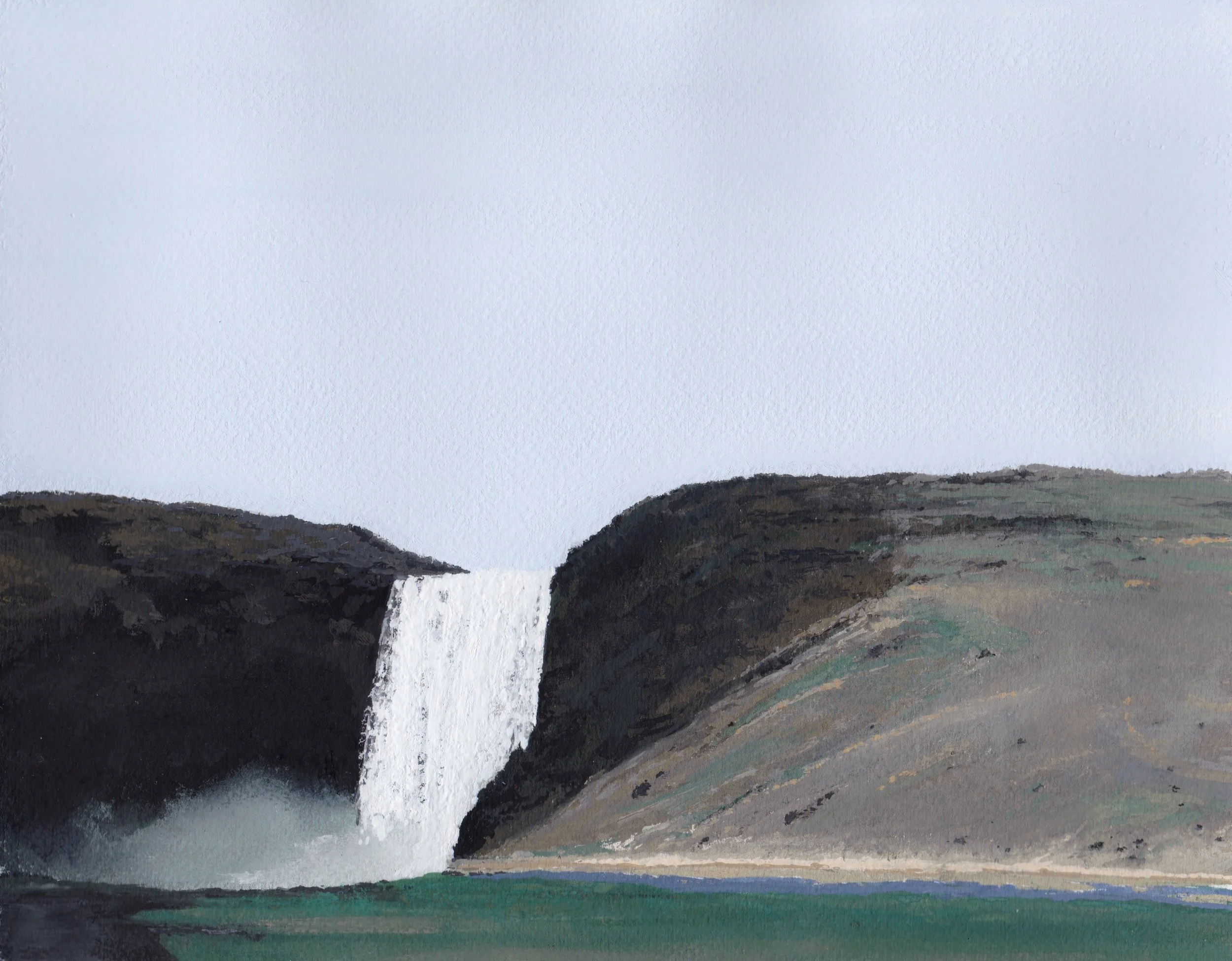 Landscape with Waterfall