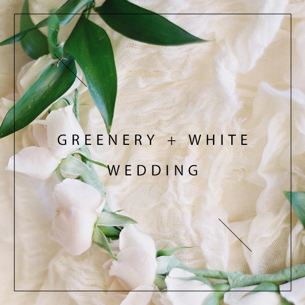 Greenery + White Real Wedding