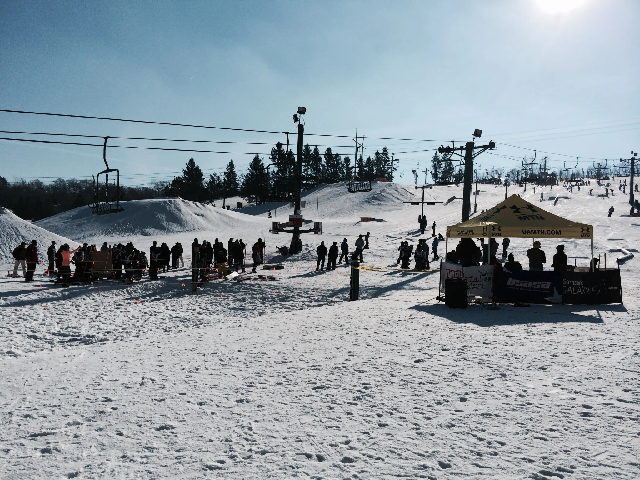 Thanks to all of our enthusiastic spectators! Afton Alps Slopestyle 1/24/15.