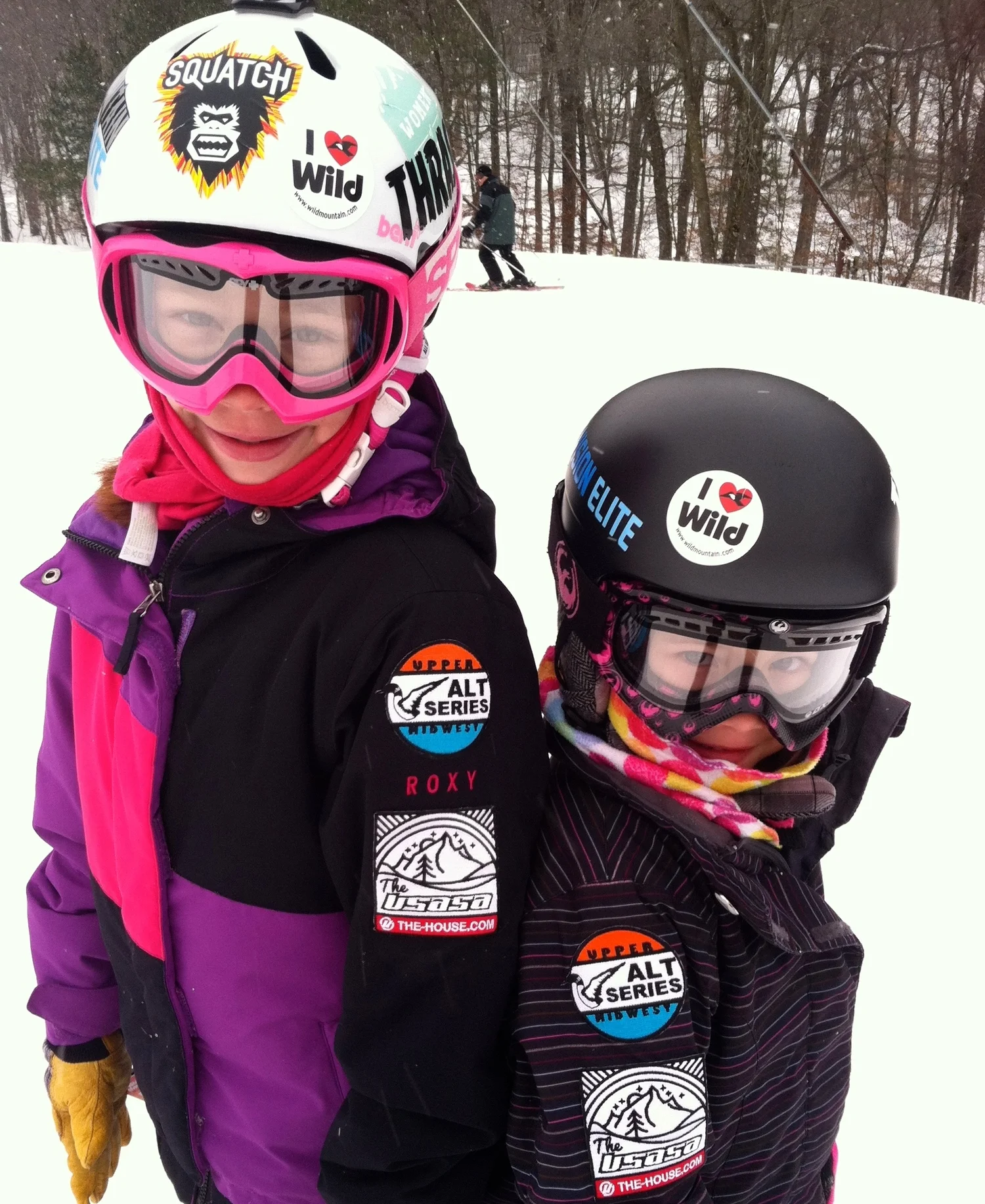 New Alt Series patches modeled by Drew and Reese Moryn! Afton Alps Slopestyle 1/24/15.