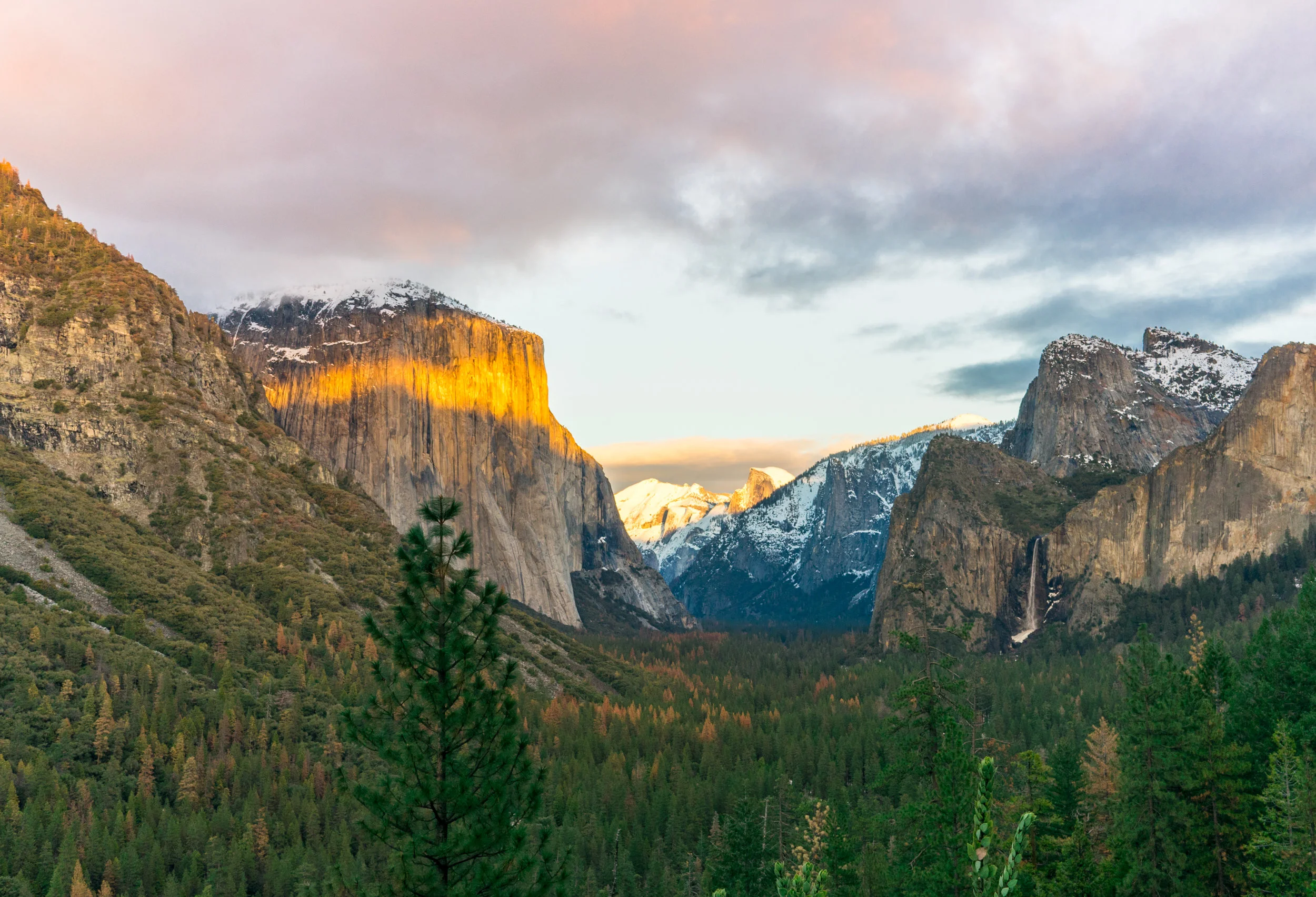 Yosemite National Park is both a UNESCO World Heritage Site, and was one of the first protected parks designated by the United States National Parks Service 1864. 