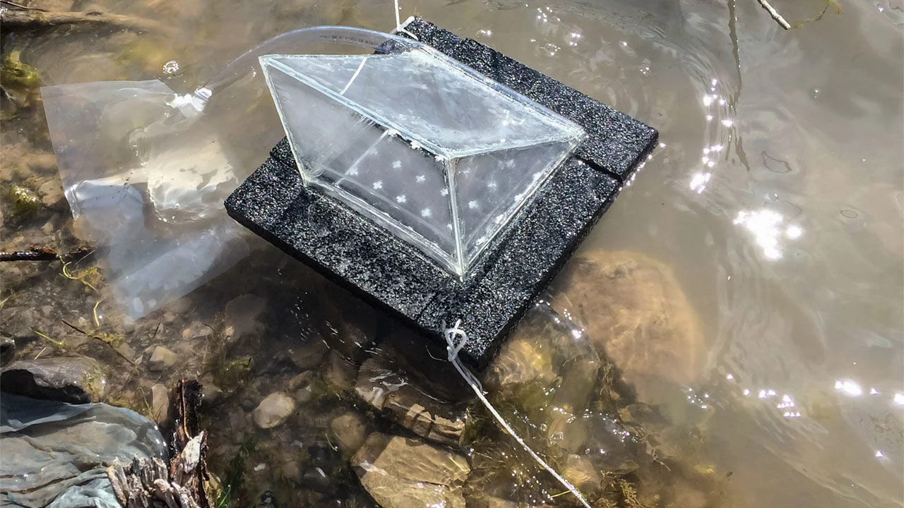 This photo was taken by one of the creators of the Sunny Clean Water affordable solar still. If the recommended amount of water a person should drink each day is 8 glasses, that translates to 1.89 liters, which is totally feasible with this still. Learn more at Sciencemag.org .