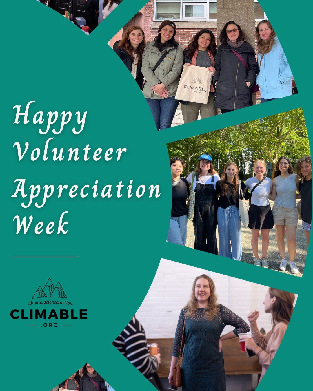Nonprofits would not be here withought passionate and dedicated volunteers. Climable appreciate you! #VolunteerWeek #Nonprofit
