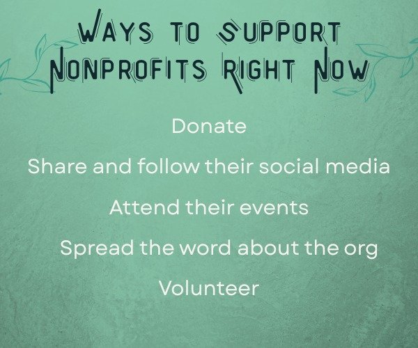Nonprofits are struggling. Here's how you can help.