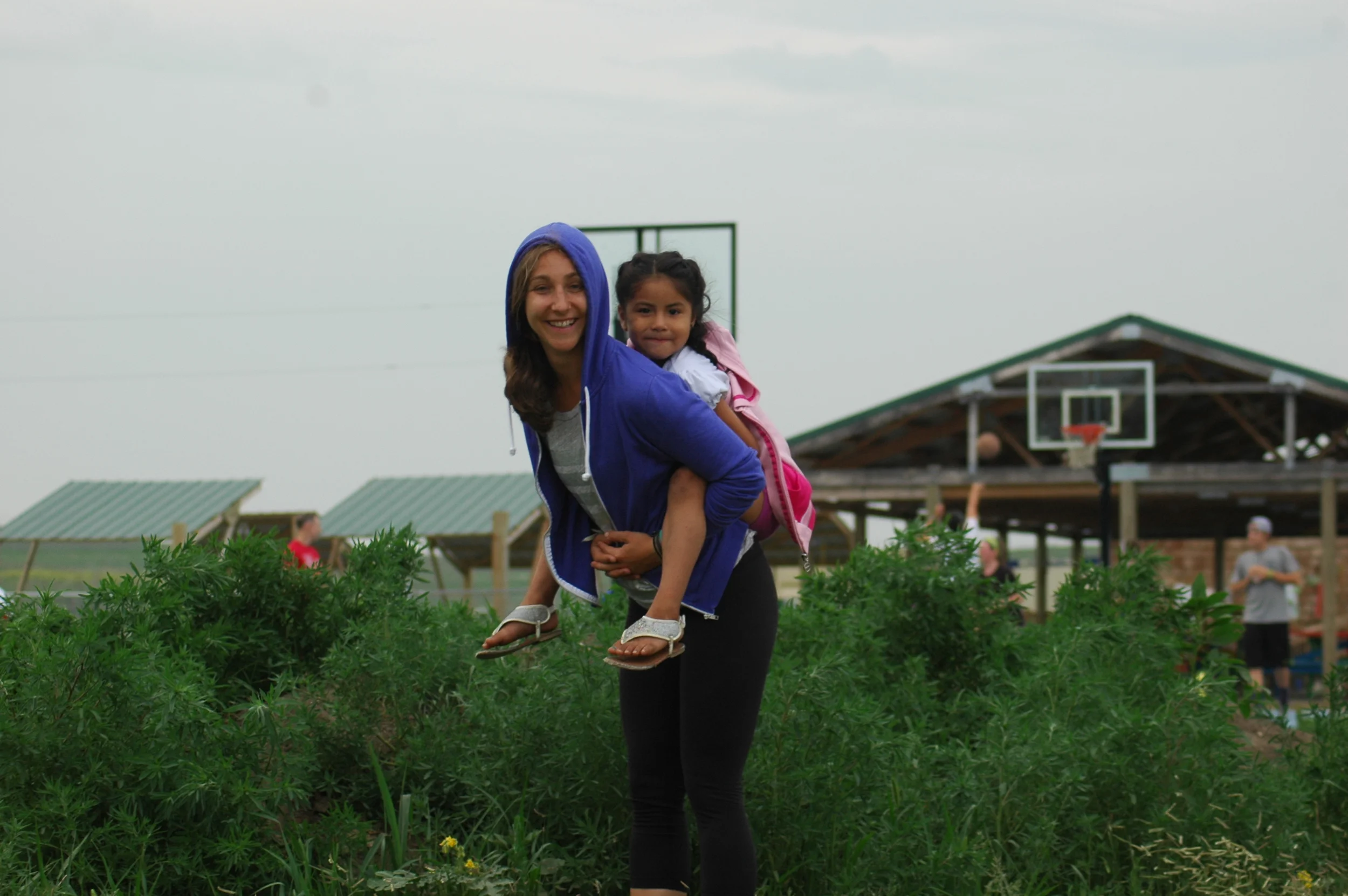 Piggyback rides are always a hit with the kids! (A.Gross, La Plant, July 2015)