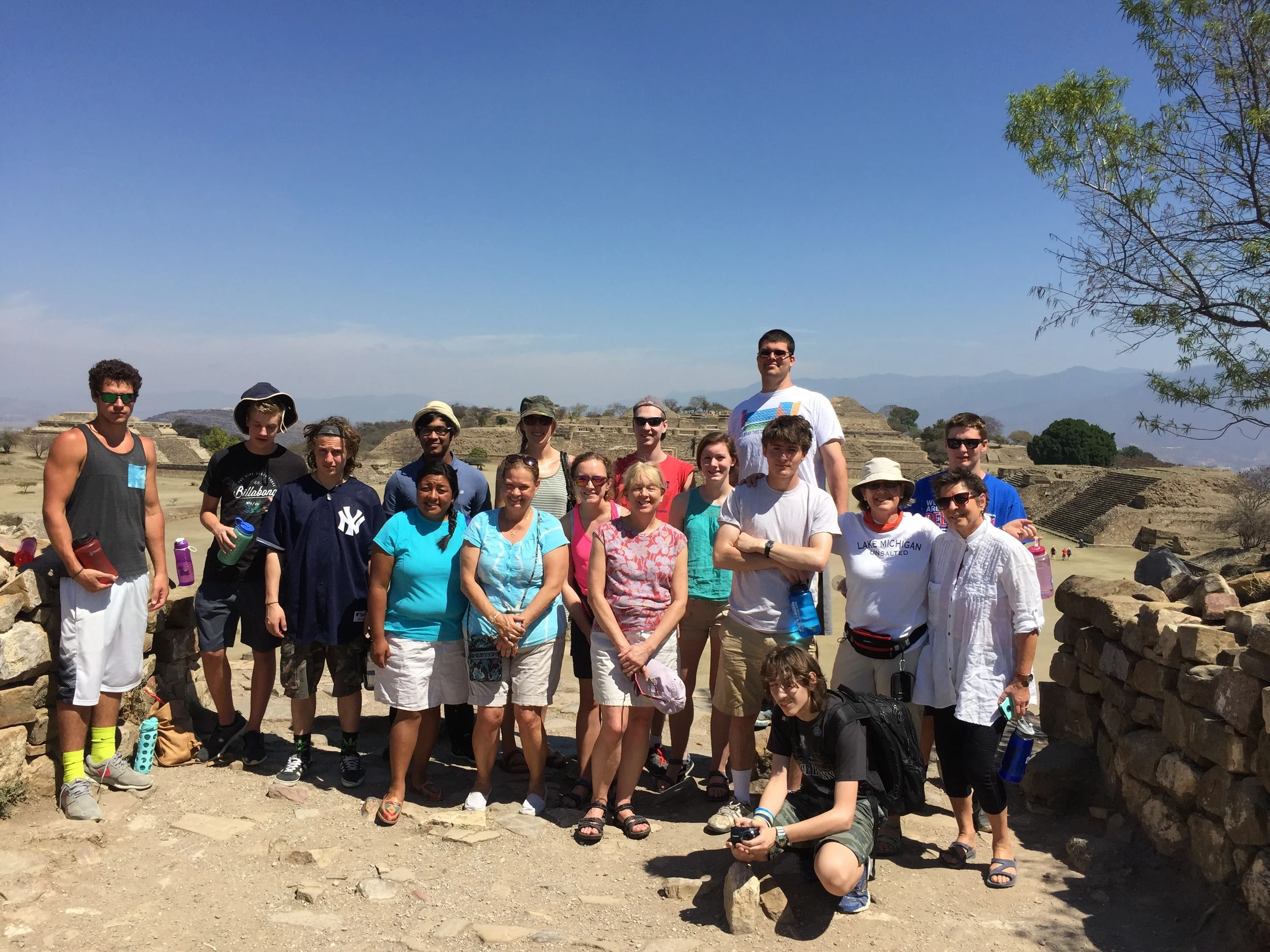The group during a trip to Monte Alban.