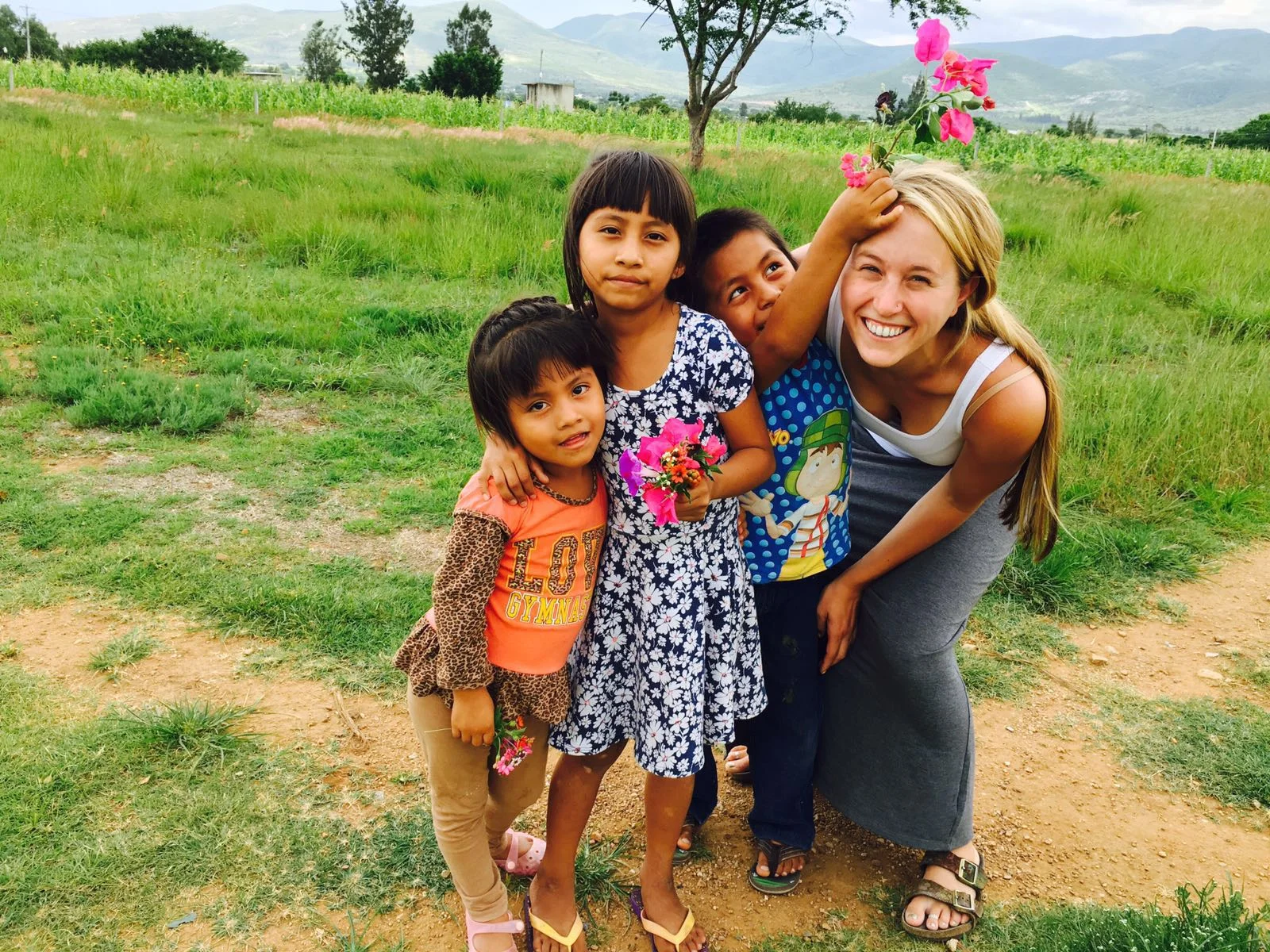 Emma and some of the first residents of our children's home, Casa Hogar Simply Smiles! (July 2016)