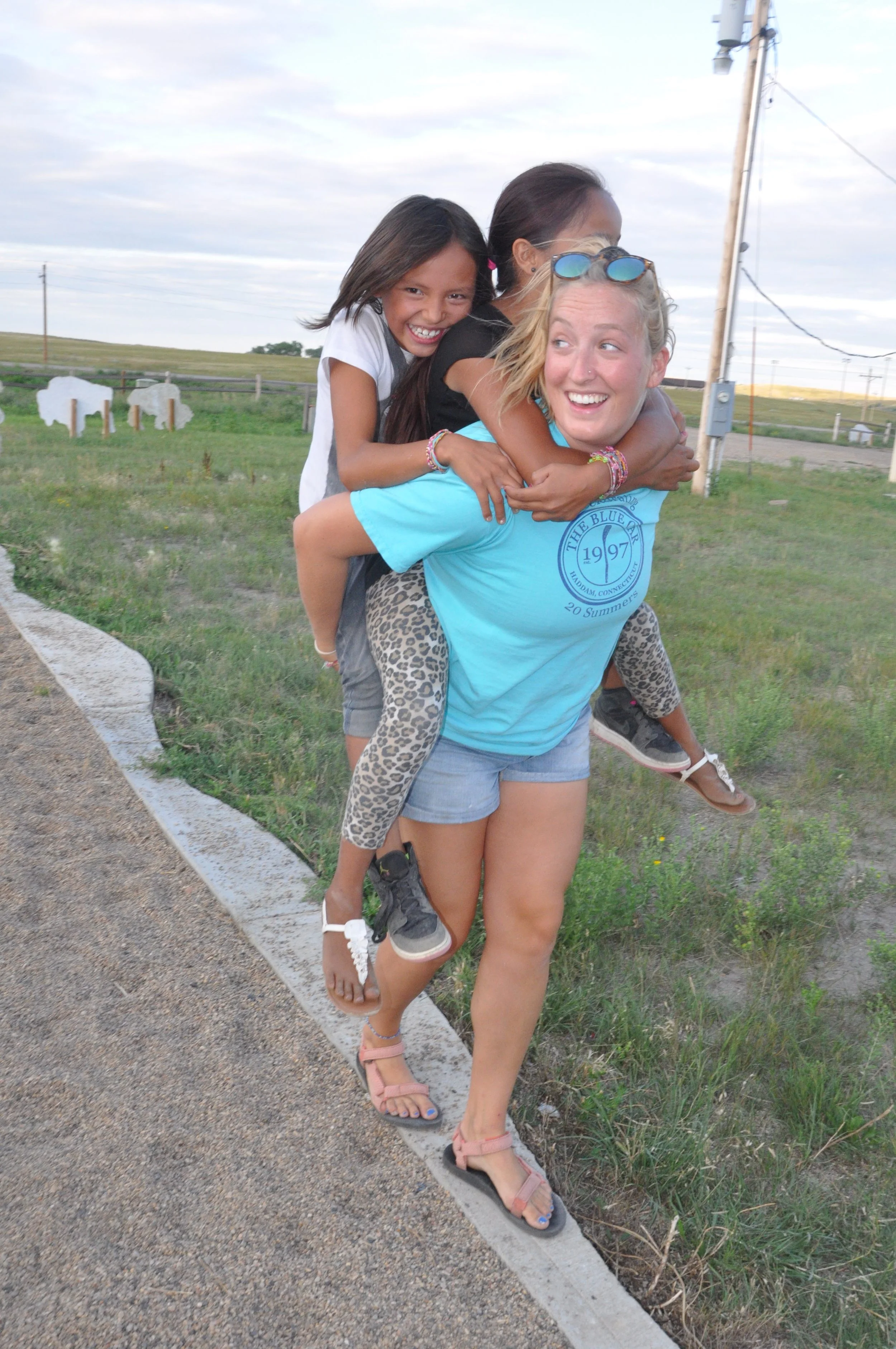 Jessi, always a leader of piggy back rides and a friendly face at camp!