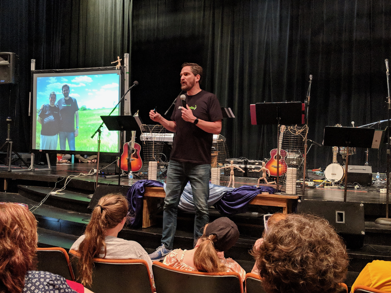 Simply Smiles President and Founder Bryan Nurnberger presents the keynote address at the West Central Regional Youth Event in 2018.
