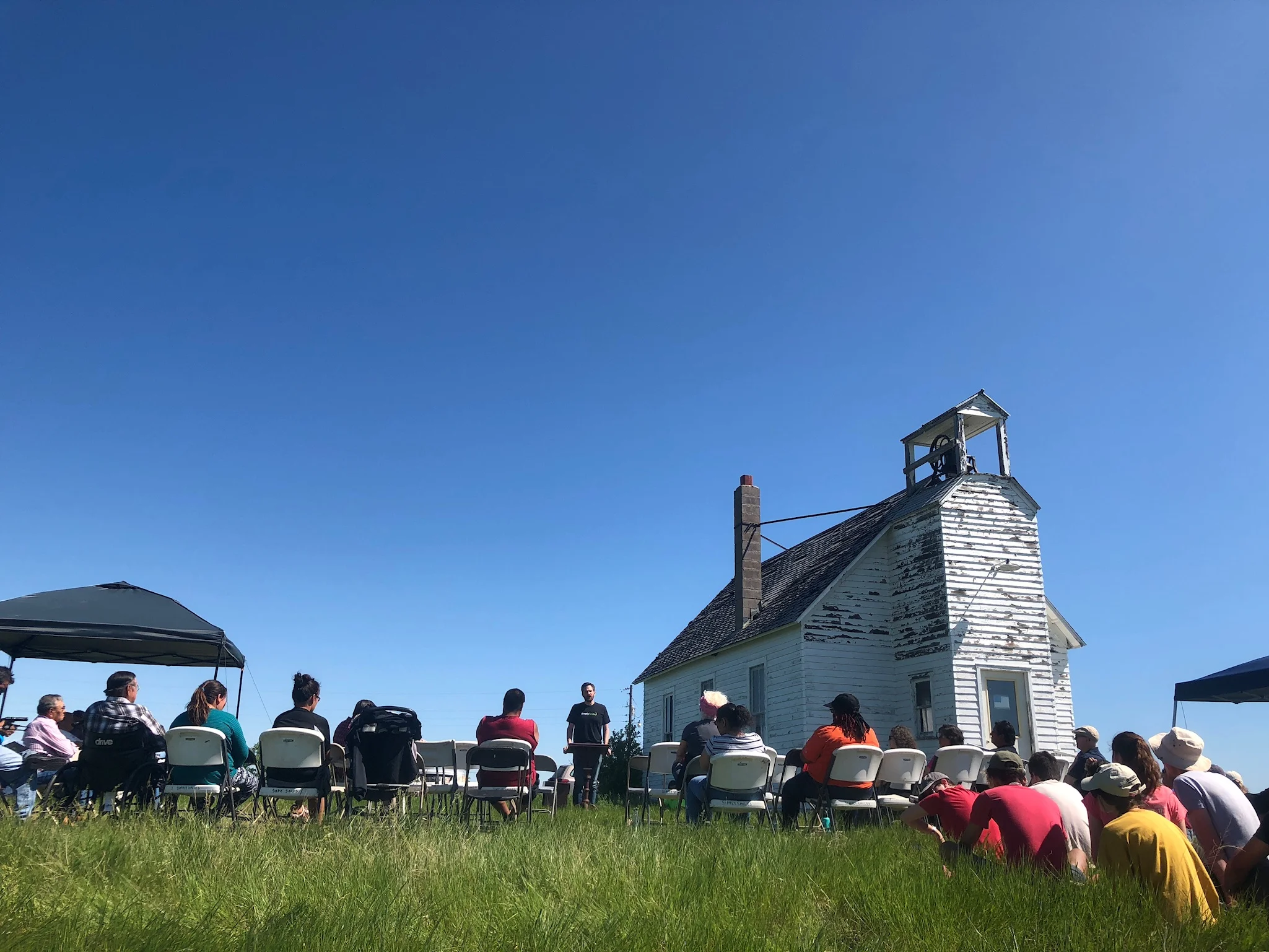 On June 3, 2018, the Dakota Association of the United Church of Christ held a church service & blessing at the Virgin Creek (La Plant) Congregational Church to celebrate the land lease.