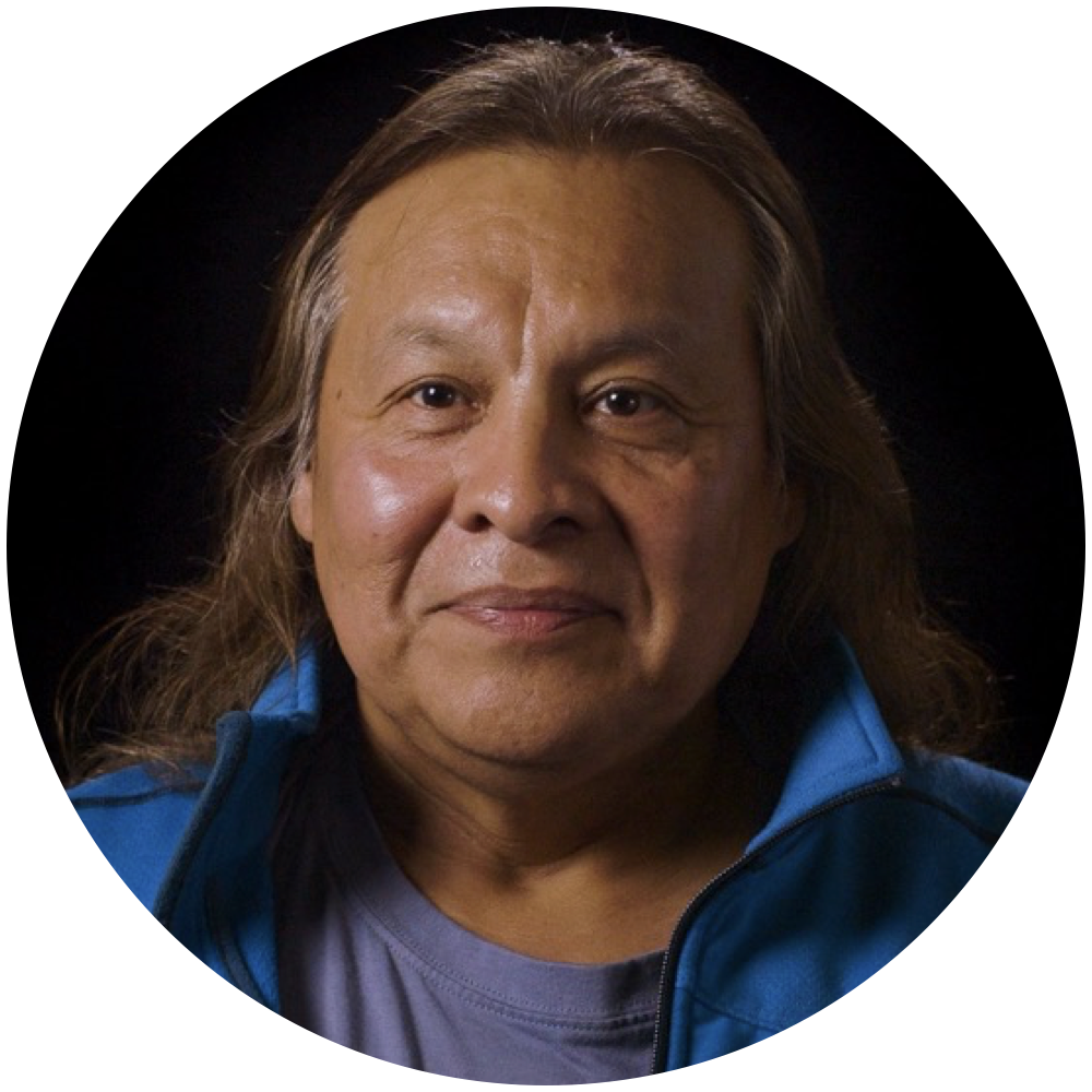 Tiokasin Ghosthorse: Nobel Prize Nominee, and activist. Itazipcola/Mnicoujou Lakota.