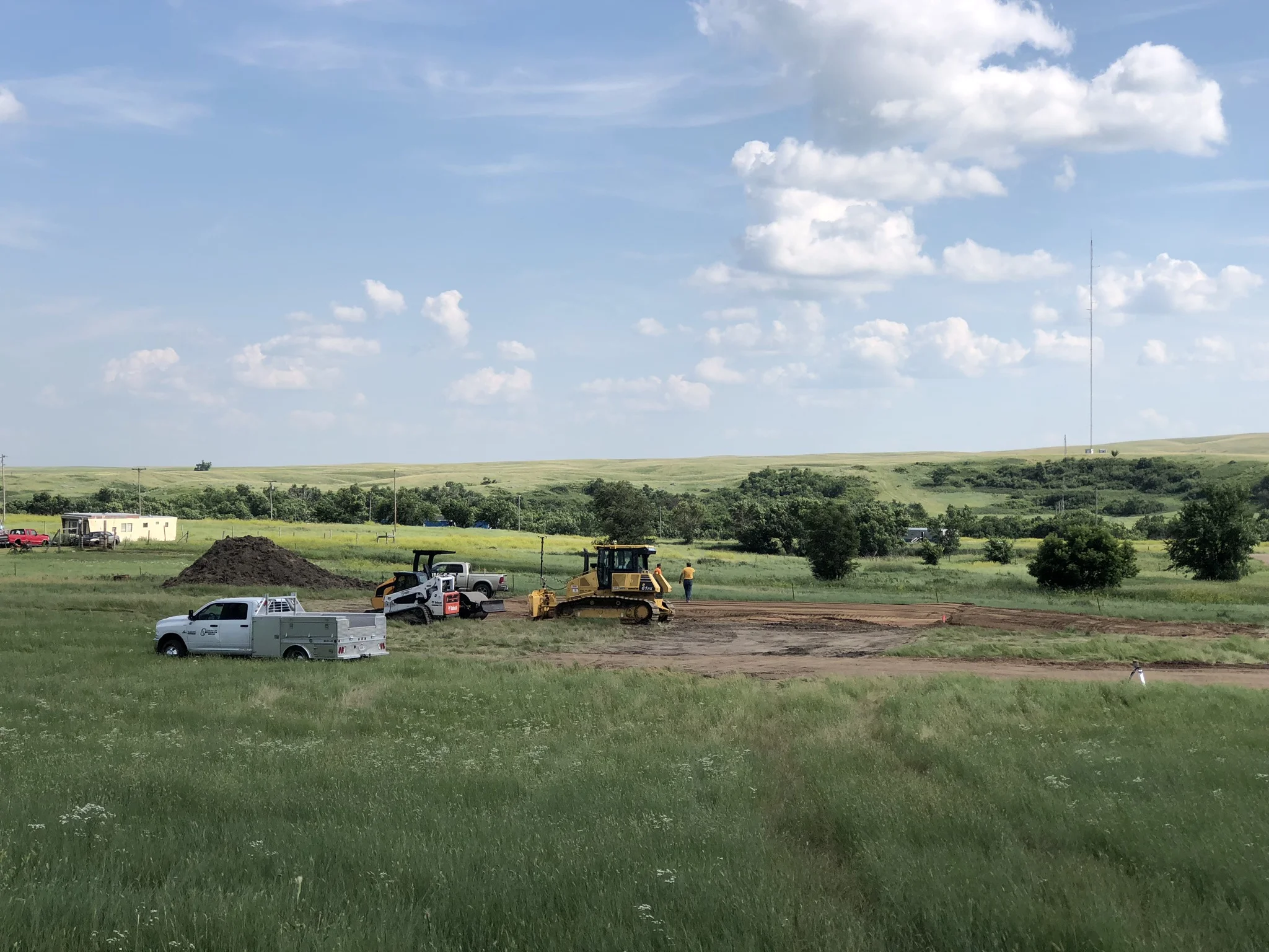7/10/19: A local construction team prepares and levels the site of the first building at the Simply Smiles Children’s Village!
