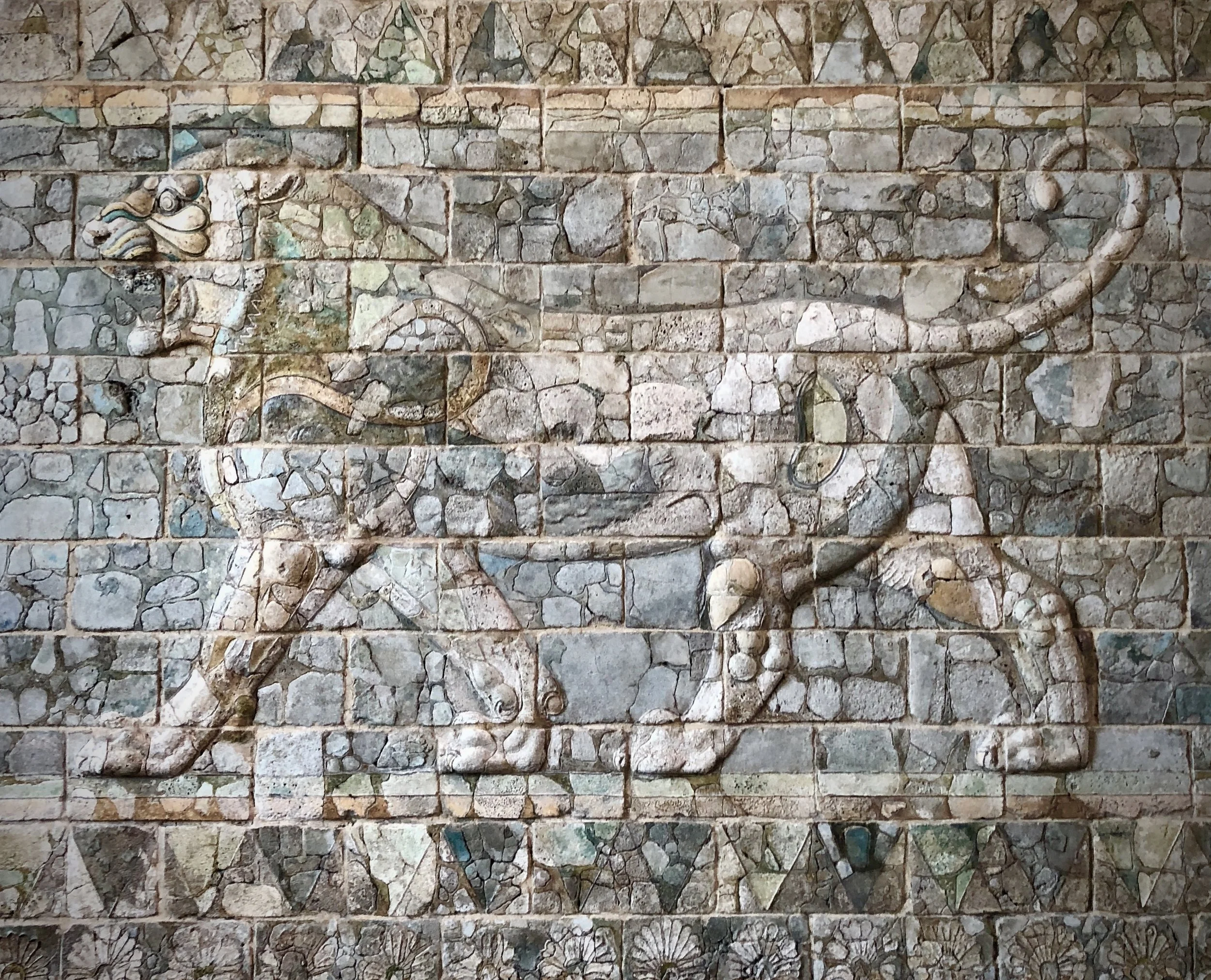 stone lions in an ancient city