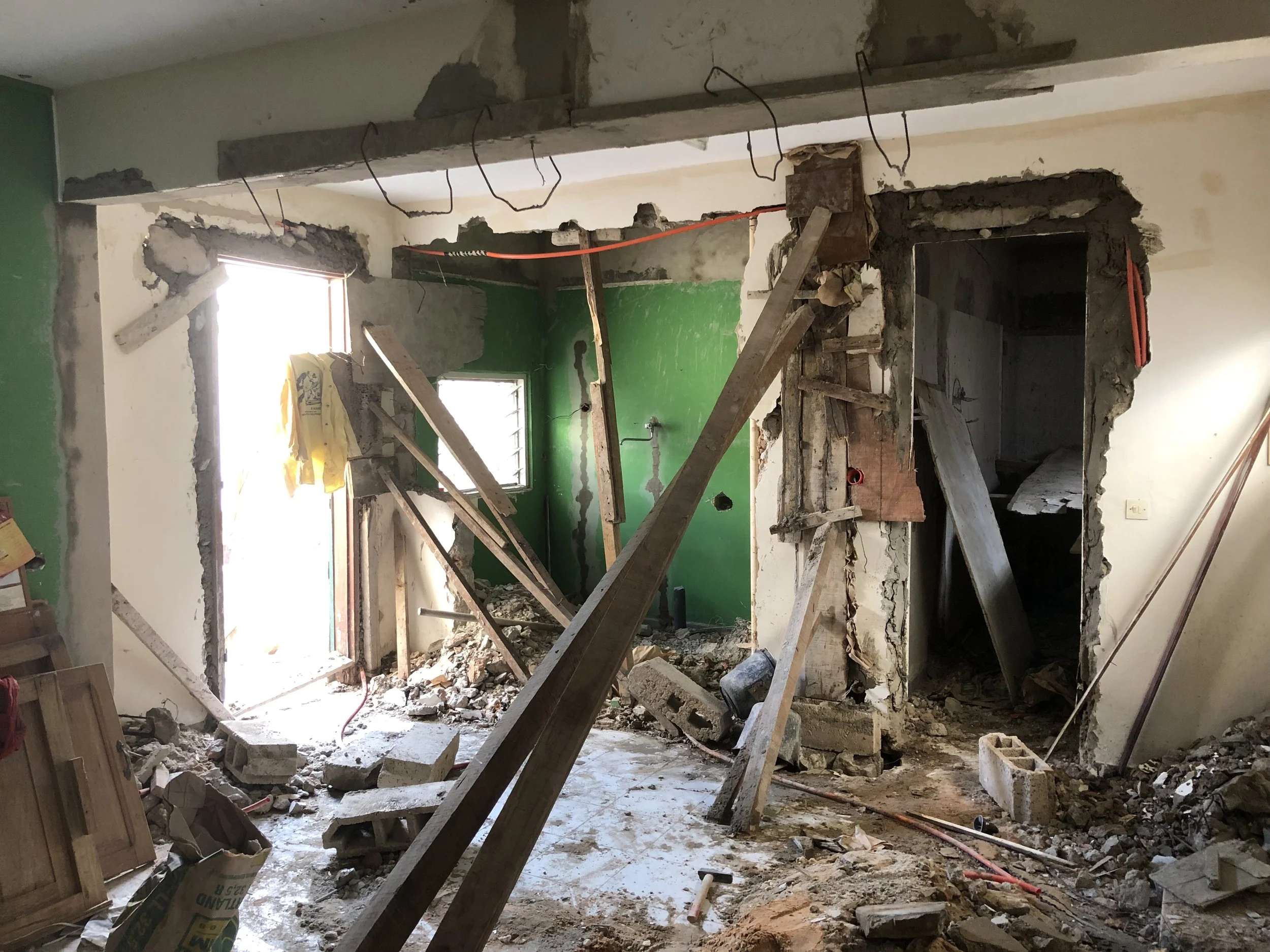 a shell in the concrete