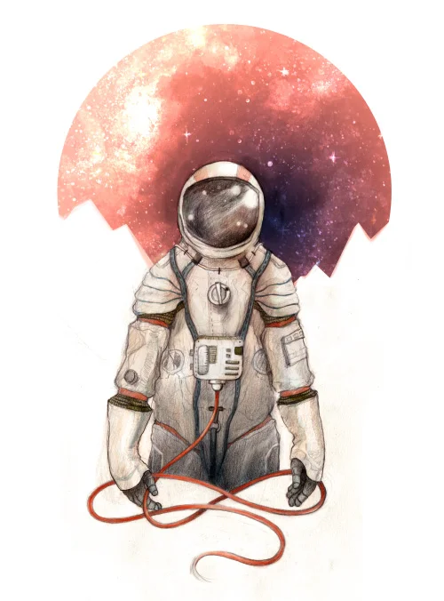 Astronaut by Caitlin Russell ( http://caitlinrussellart.com/ )