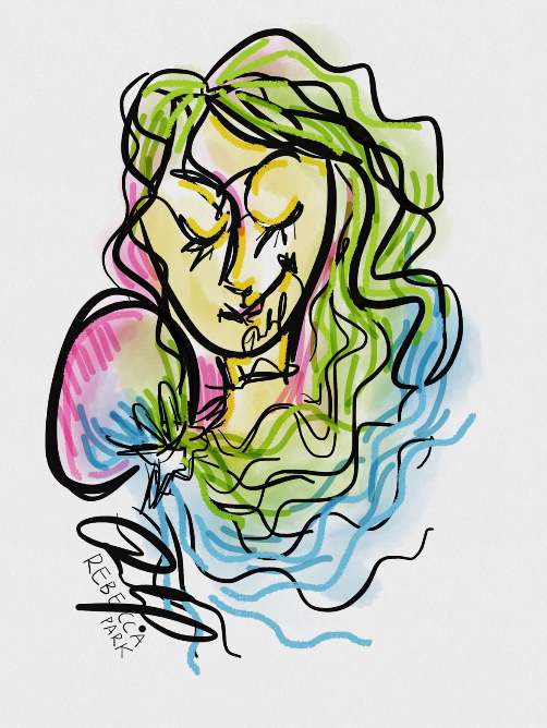 iPad drawing by Rebecca Park (the author)