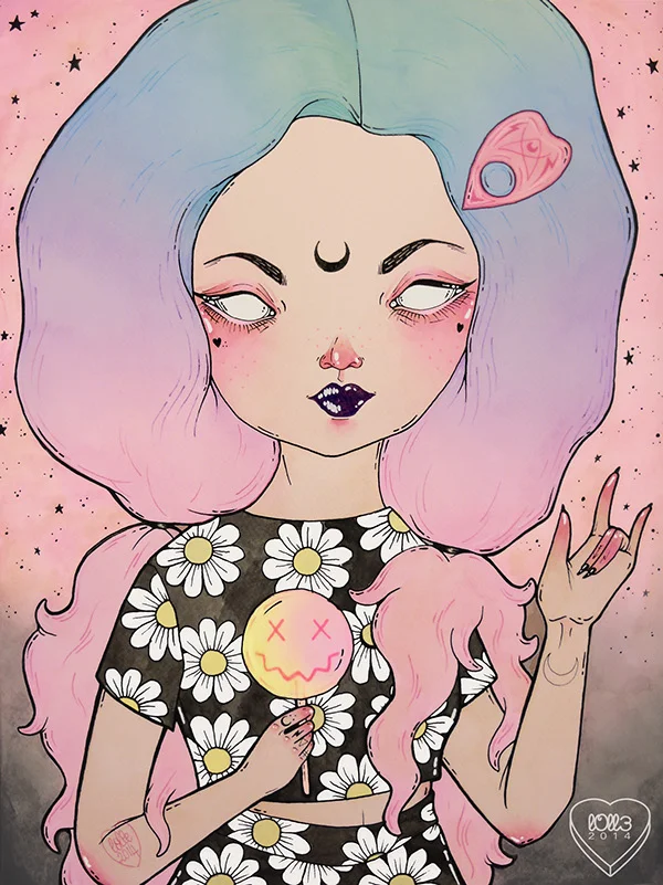 "Uptown Witches" by Lolle ( https://www.behance.net/gallery/20654071/-Uptown-Witches -)