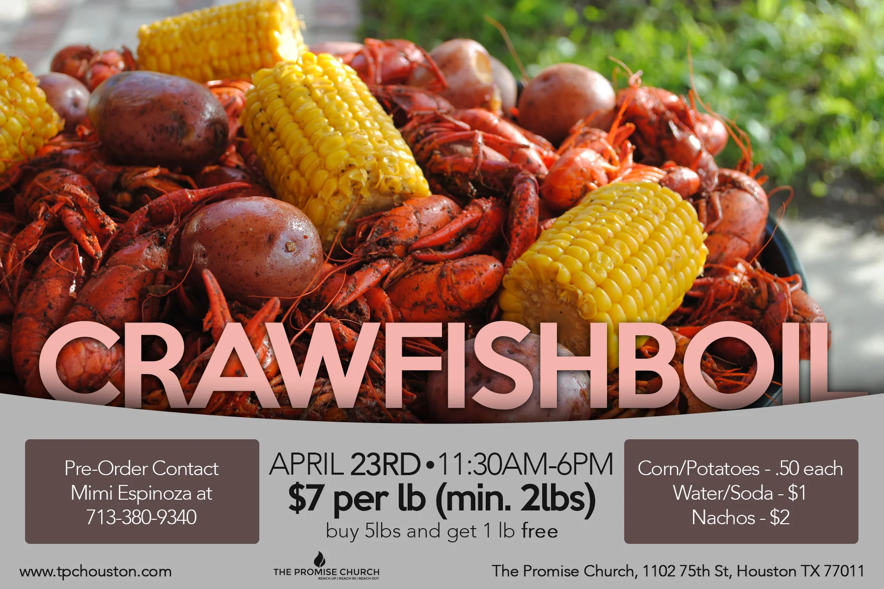 Our Annual Crawfish Boil Fundraiser