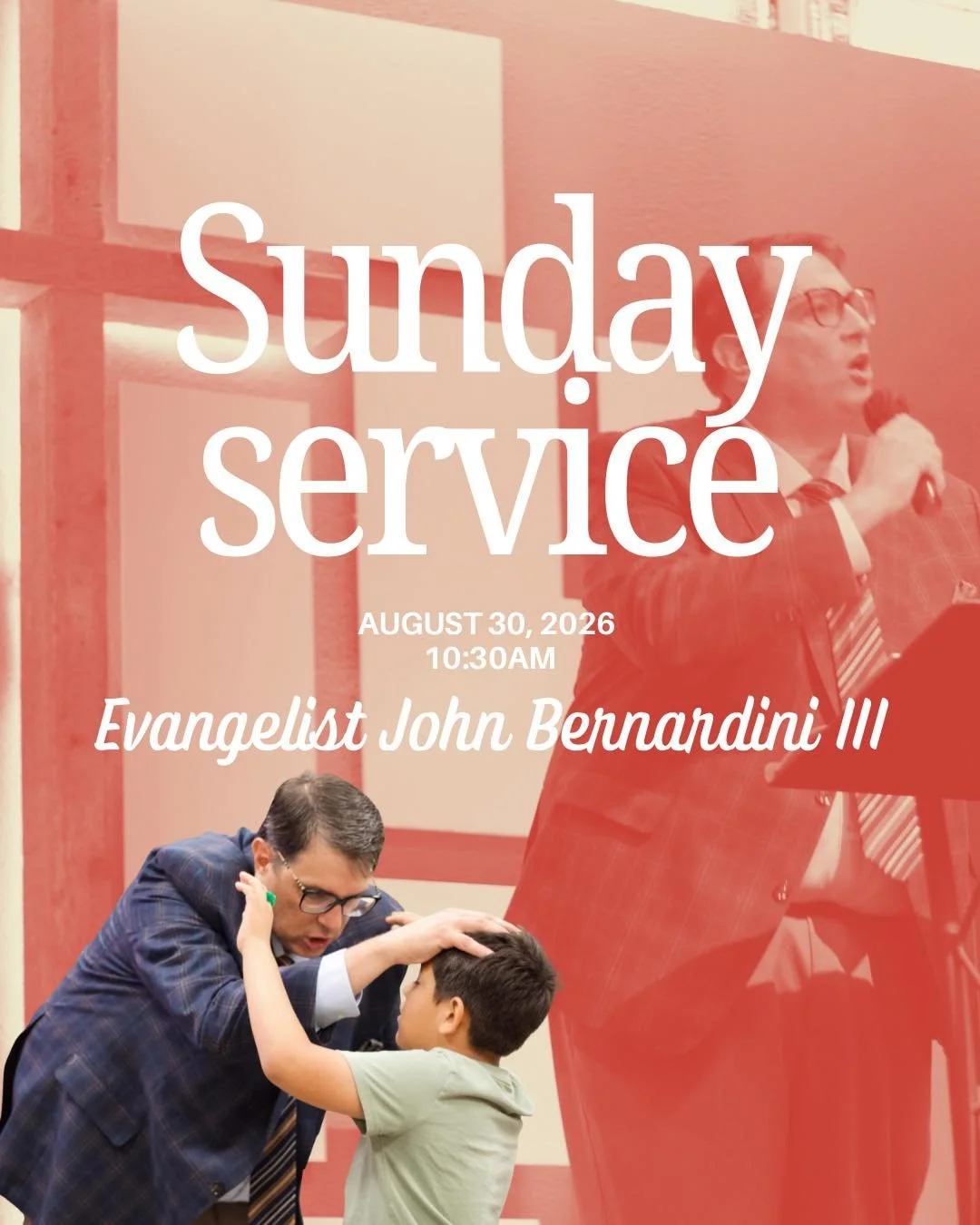 Tomorrow is Sunday! Join us at 10:30 AM for a special service with Evangelist John Bernardini III!

Come expecting God to move, lives to be touched, and hearts to be renewed. There&rsquo;s a place for you and your family at The Promise Church!