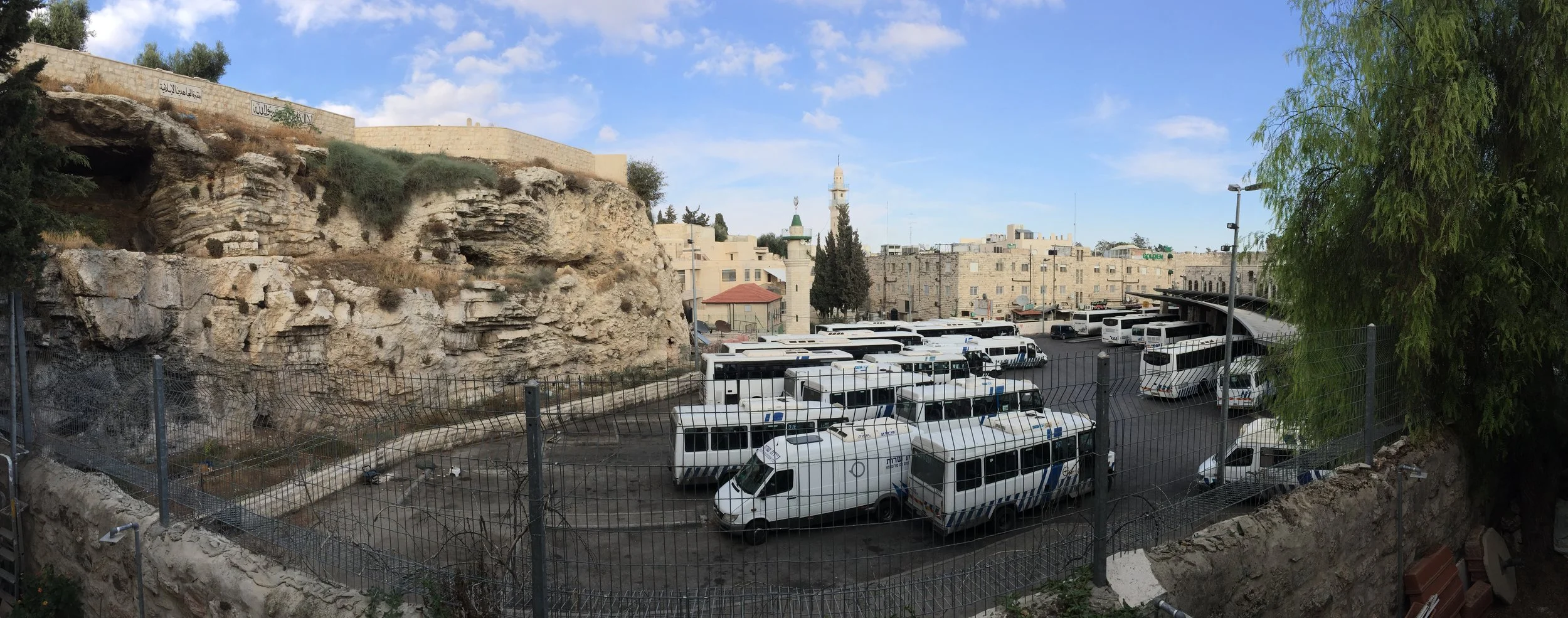 East Jerusalem Central Bus Station, Sultan Suleiman Street, Jerusalem "They came to a place called Golgotha"