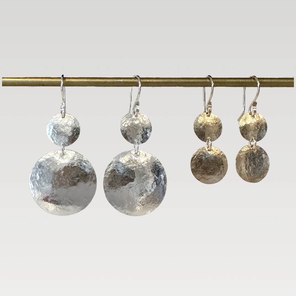 Full Moon Drop Earrings — Erin DeLuca Jewelry - Main Image