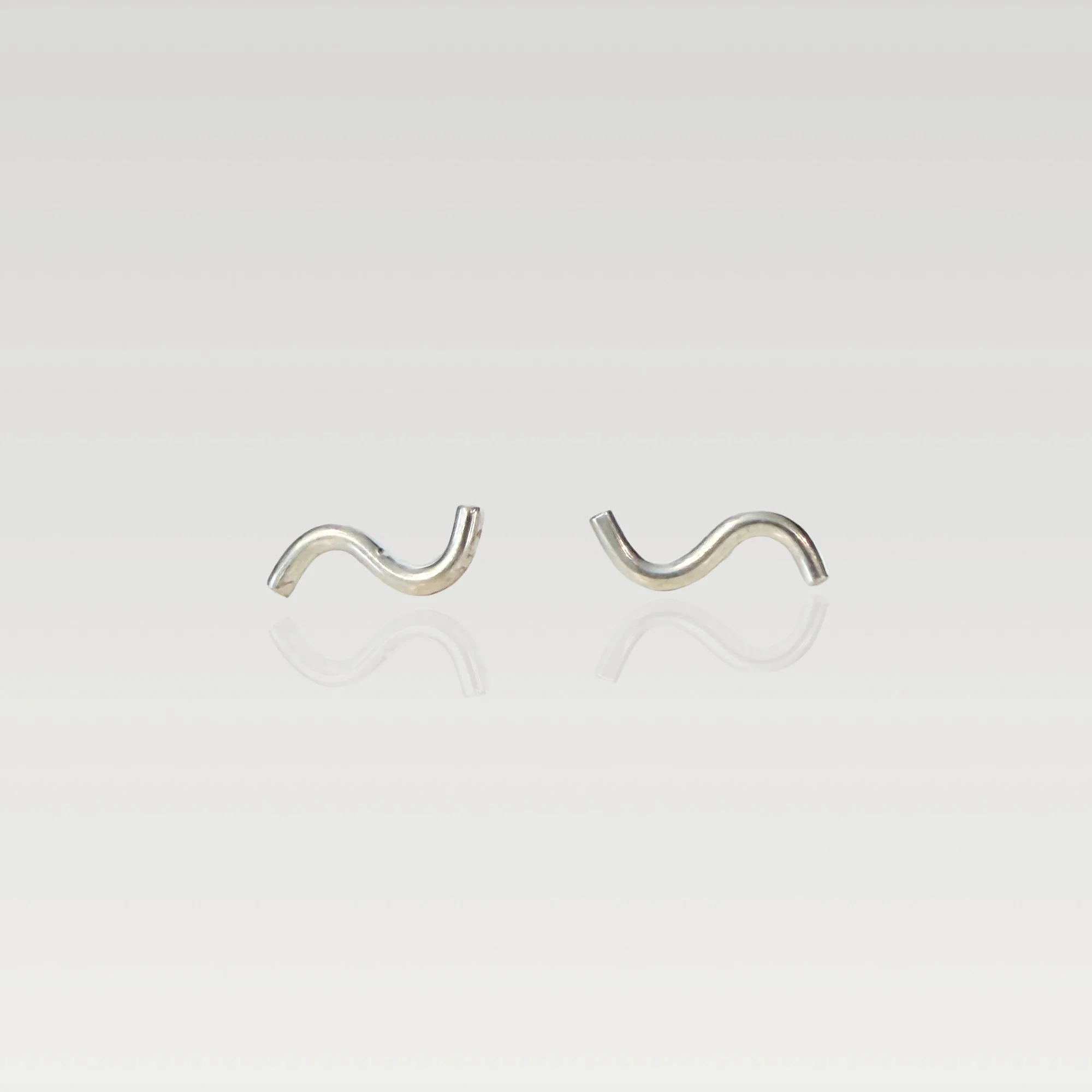 Erin DeLuca Jewelry silver wave studs